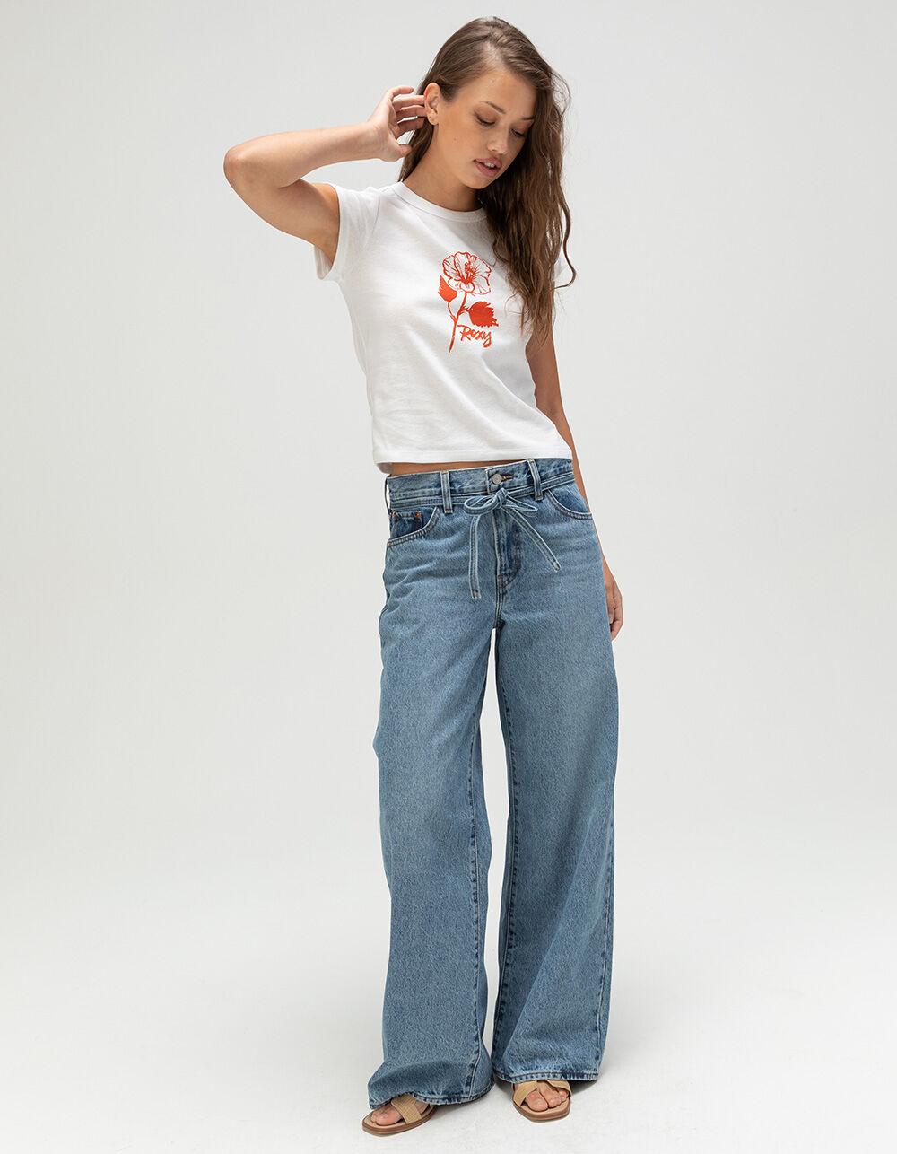 ROXY Sunny Days Womens Baby Tee - OFF WHITE Product Image