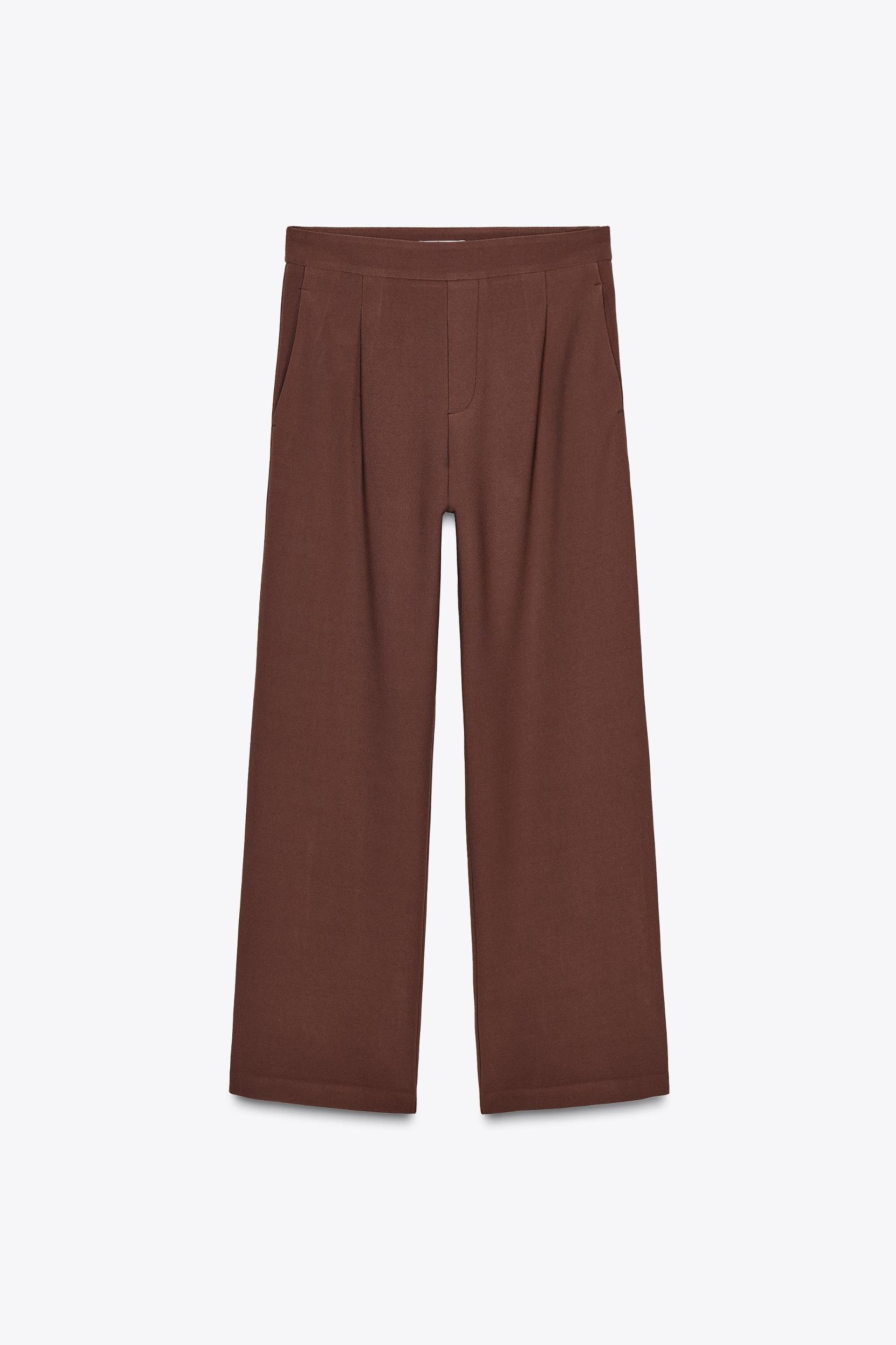 WIDE LEG CREPE PANTS Product Image
