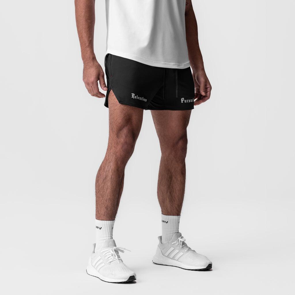 0993. AeroSilver® 5" Linerless Short - Black "RP" Male Product Image