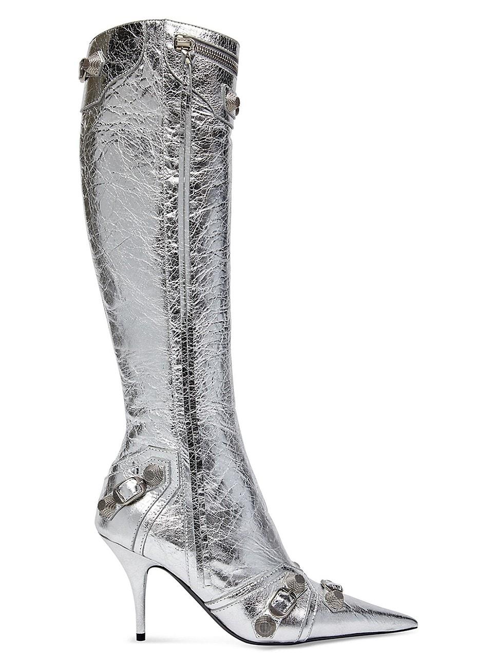 Womens Cagole 90MM Metallized Boots Product Image