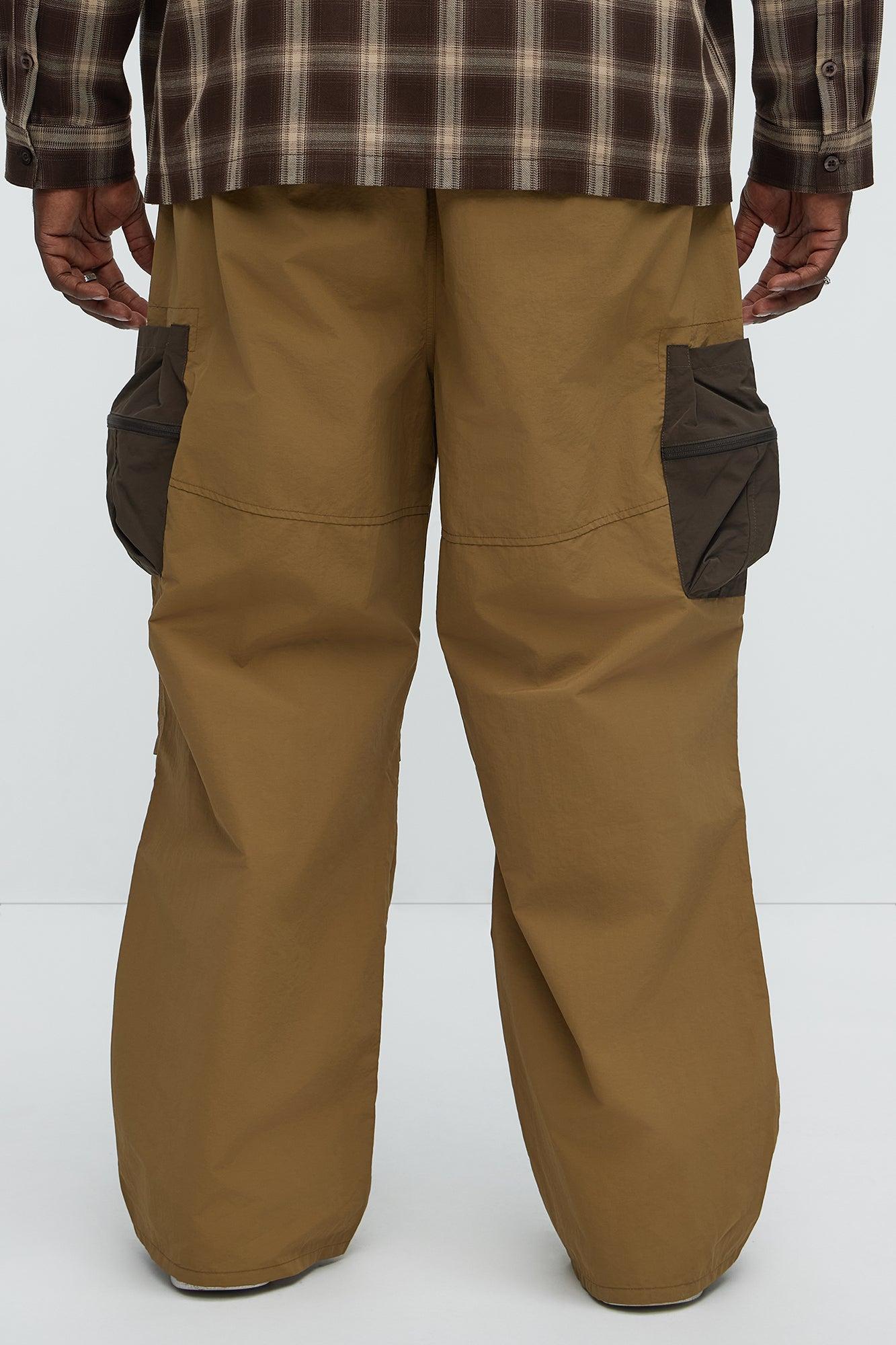 Last Night Baggy Cargo Pants - Olive Product Image