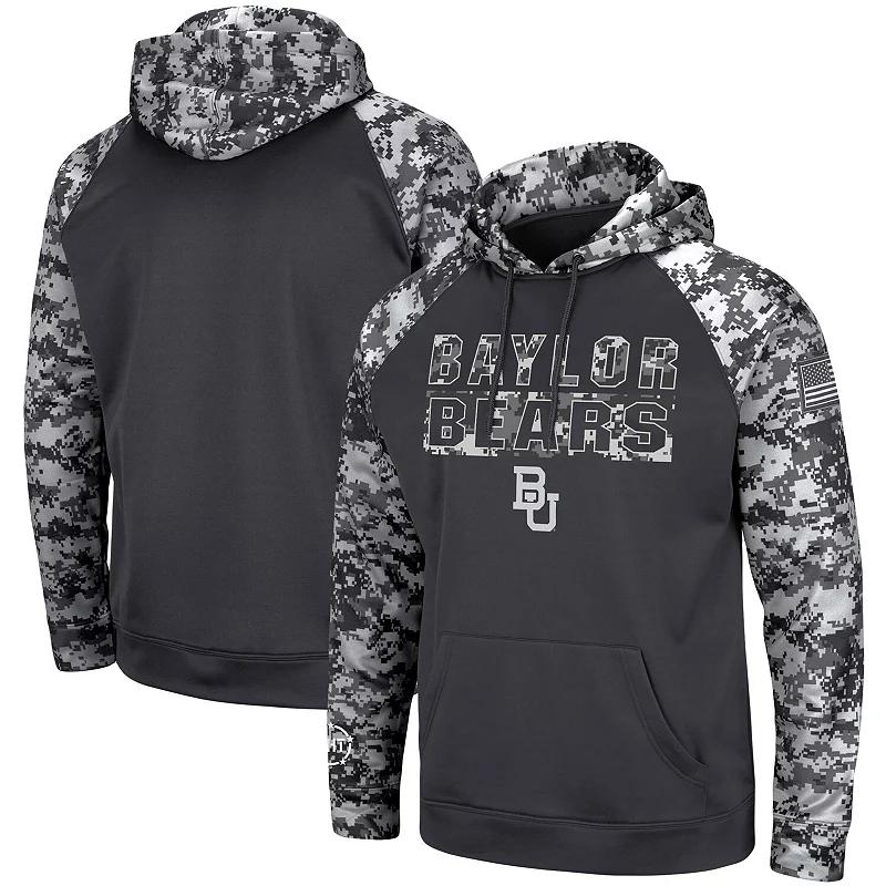 Men's Colosseum Charcoal Oklahoma State Cowboys OHT Military Appreciation Digital Camo Pullover Hoodie,  Product Image