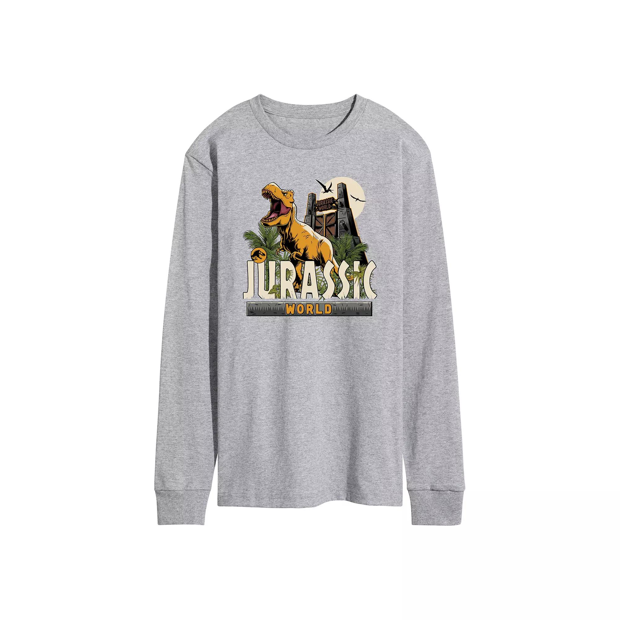 Men's Jurassic World T Rex Long Sleeve Graphic Tee,  Product Image