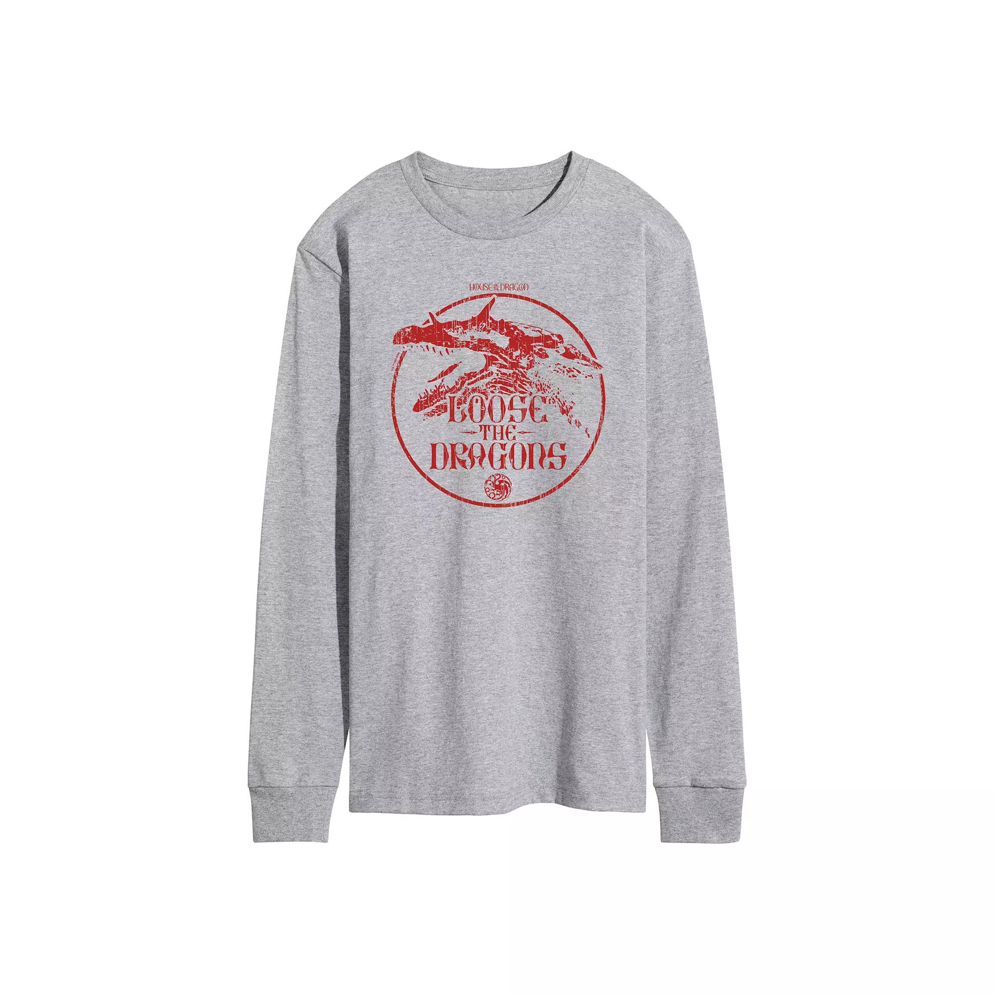 Men's House Of The Dragon Loose The Dragons Long Sleeve Graphic Tee,  Product Image