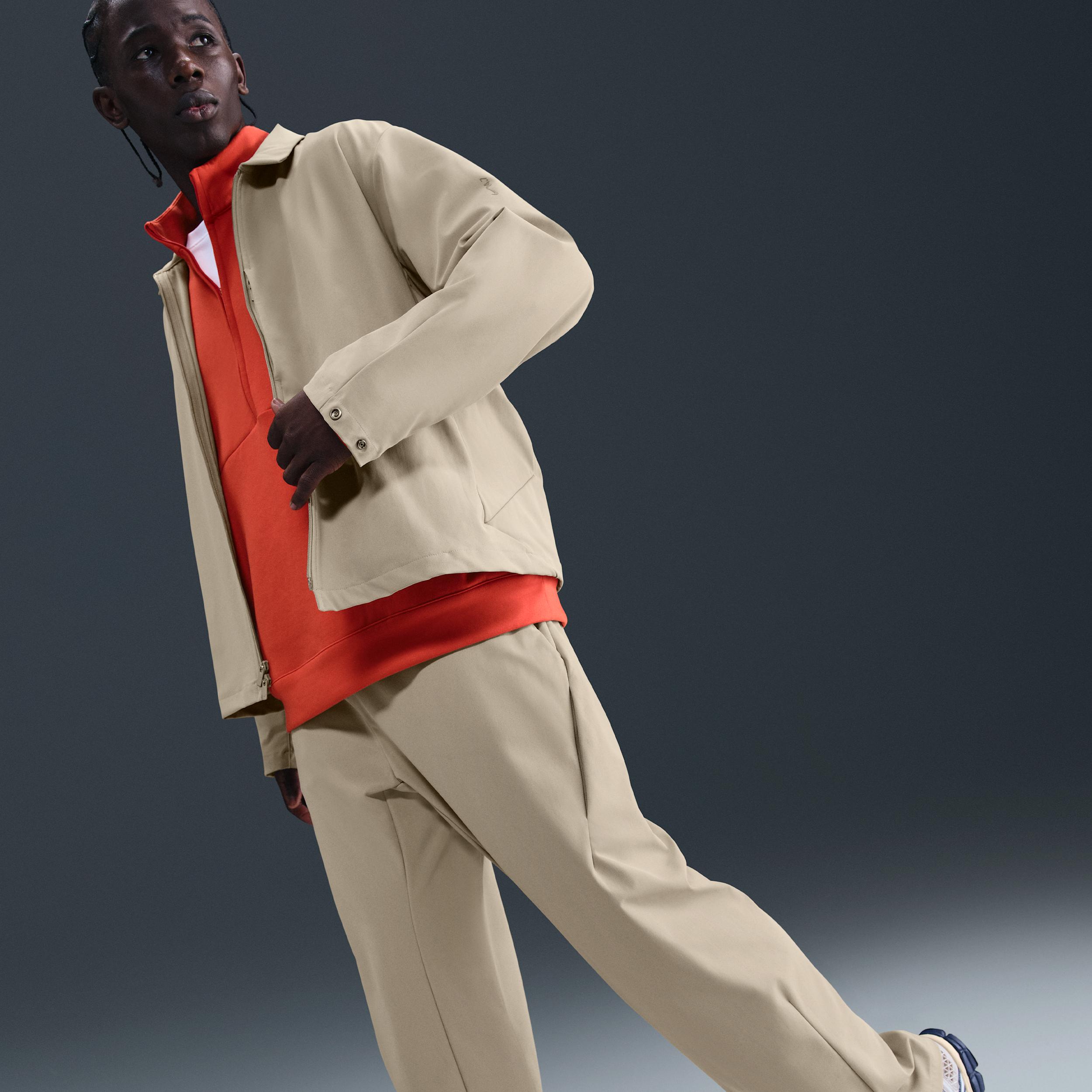 Nike Womens 24.7 PerfectStretch Dri-FIT Oversized Trench Coat | HV3627-104 Product Image