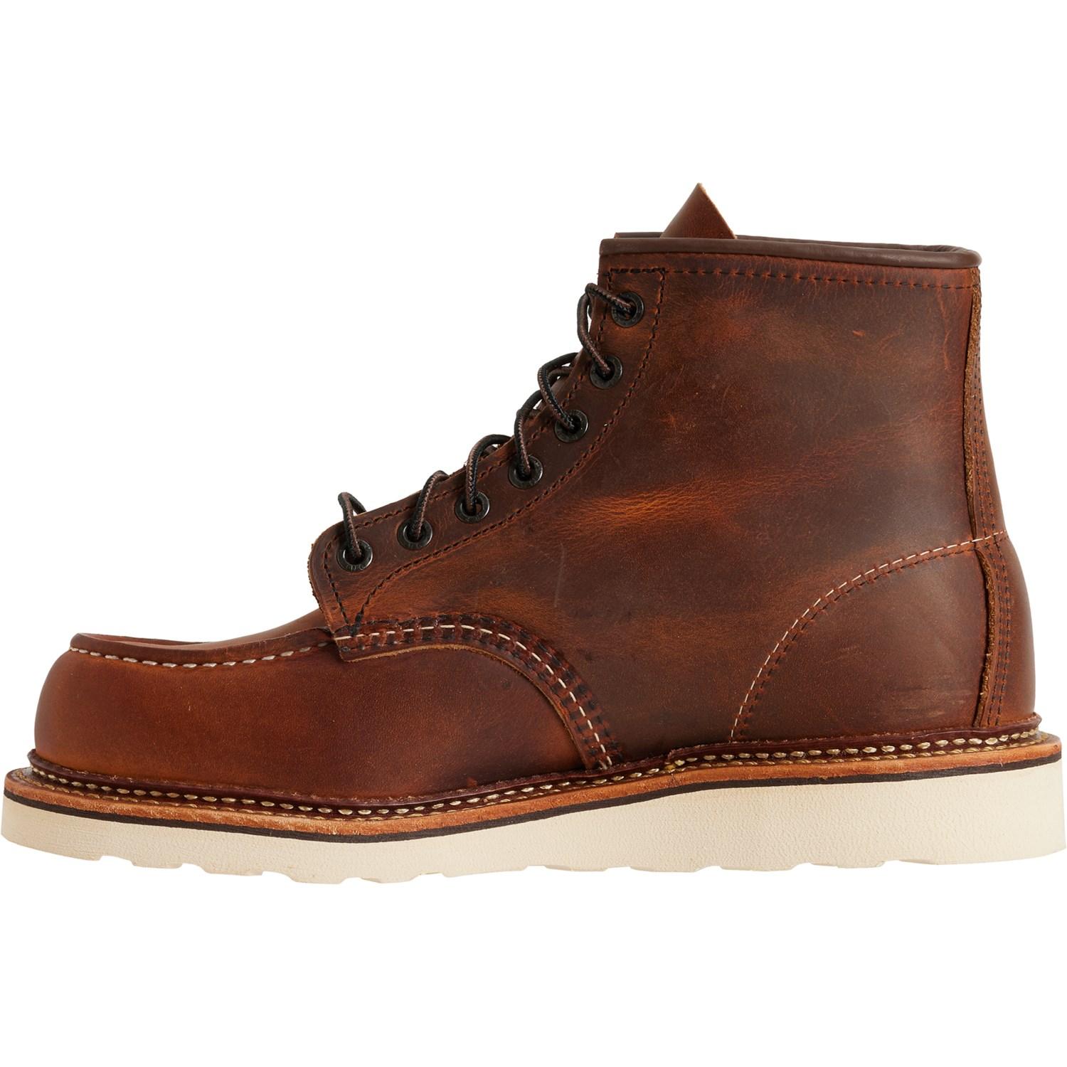 Red Wing 6” Classic Moc-Toe Boots - Leather, Factory 2nds (For Men) Product Image