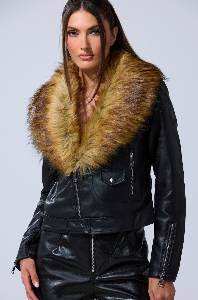AUSSY FUR COLLAR MOTO Product Image