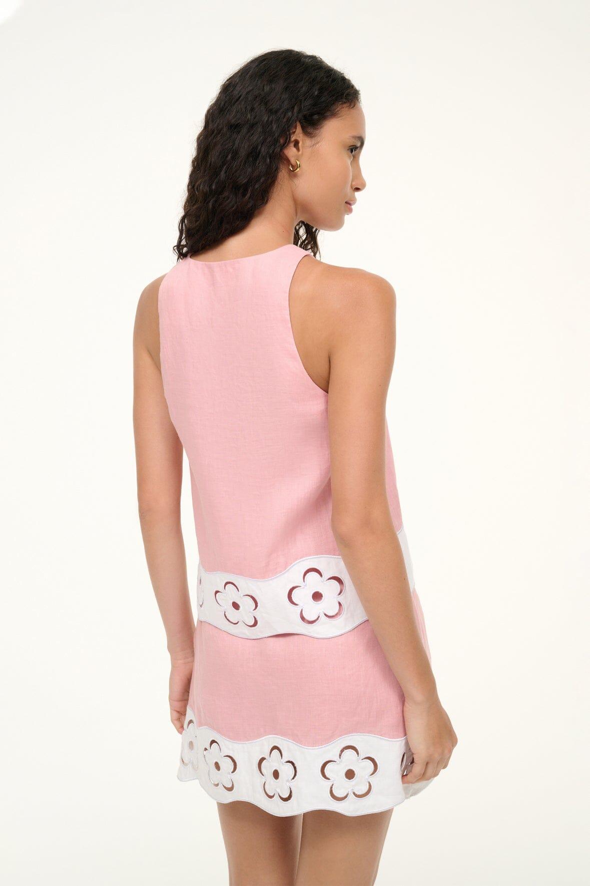 MIKA LINEN TOP | FADED BLUSH WHITE Product Image