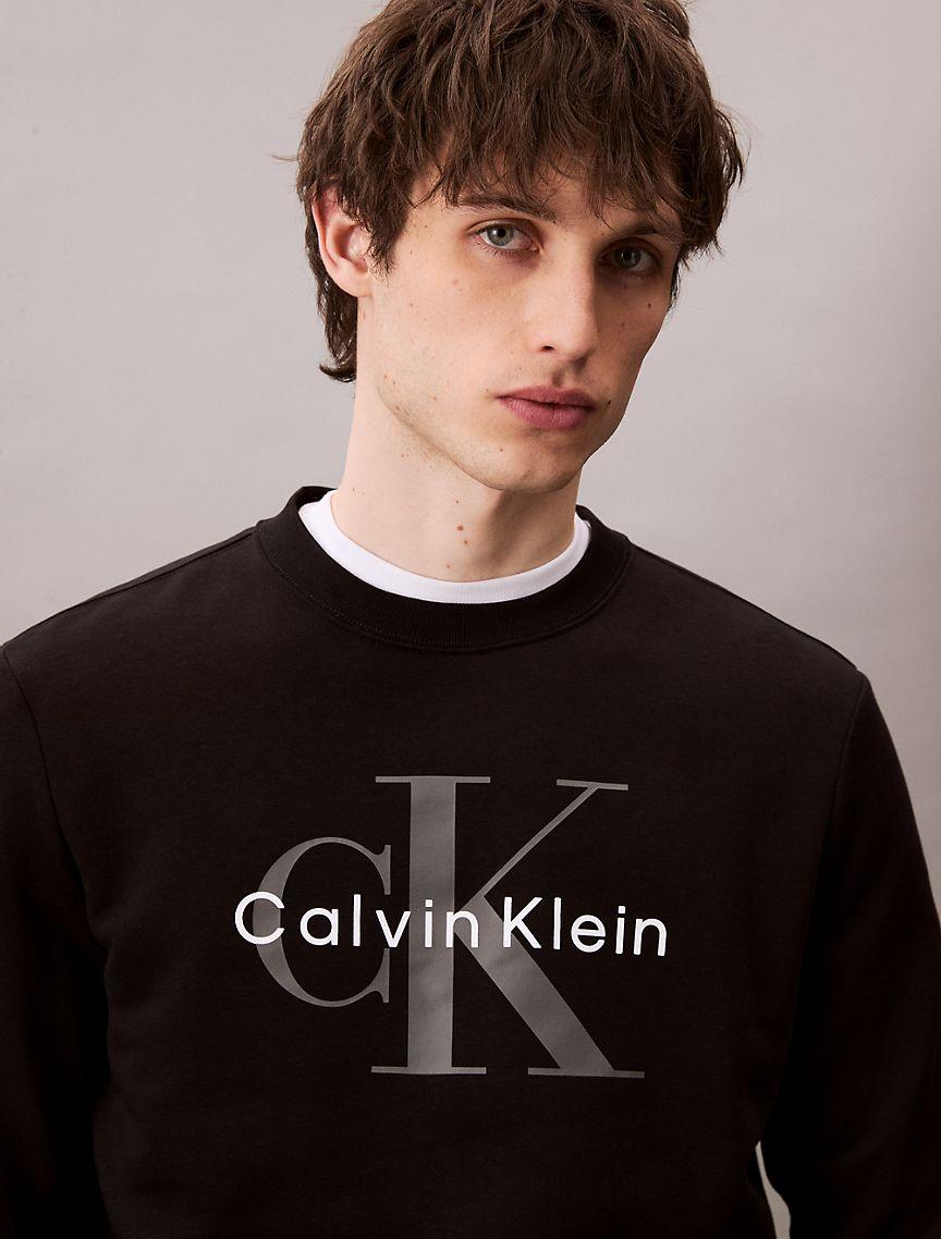 Monogram Logo Fleece Crewneck Sweatshirt Product Image