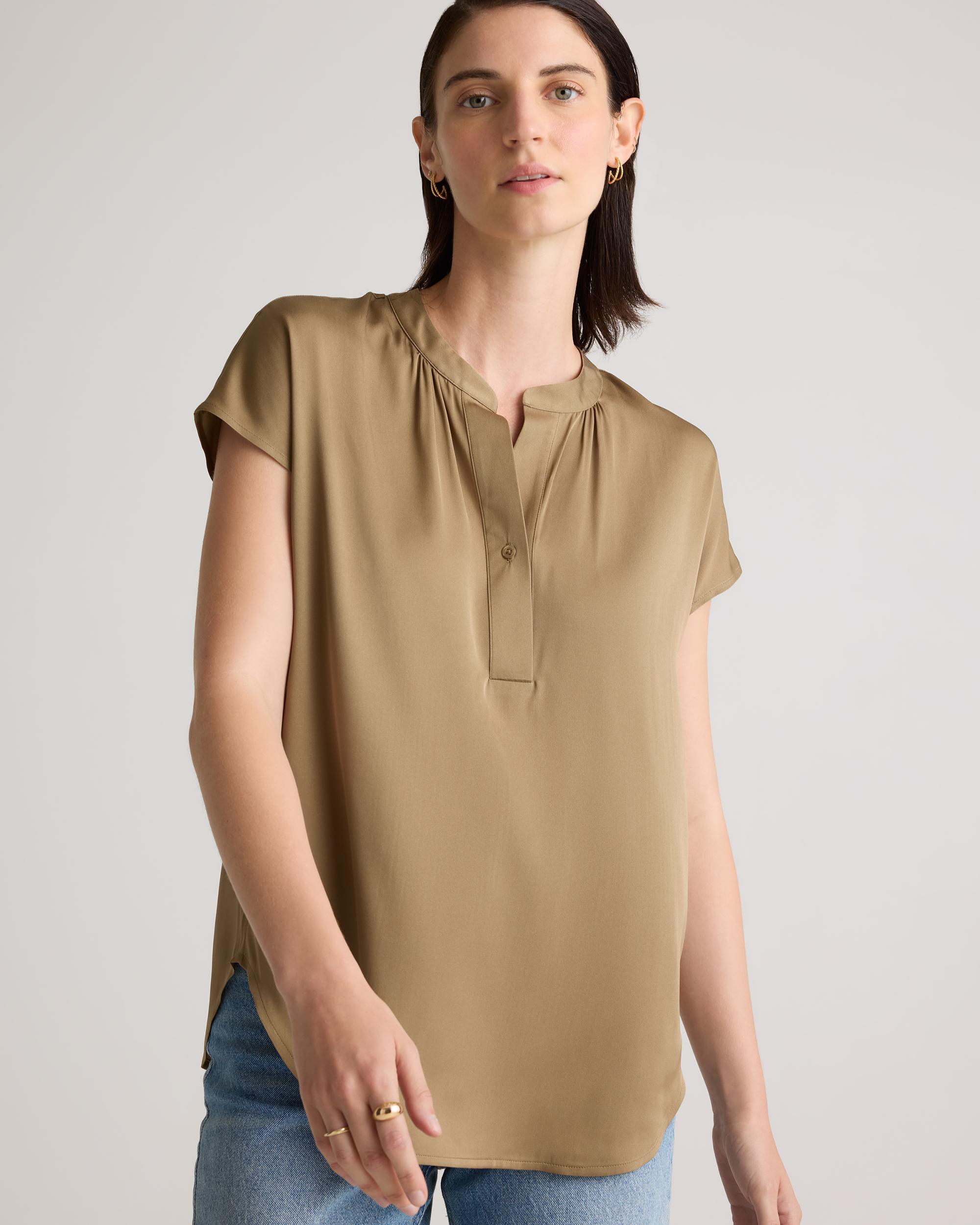 Quince | Women's Washable Stretch Silk Dolman Sleeve Blouse Mulberry Silk Product Image