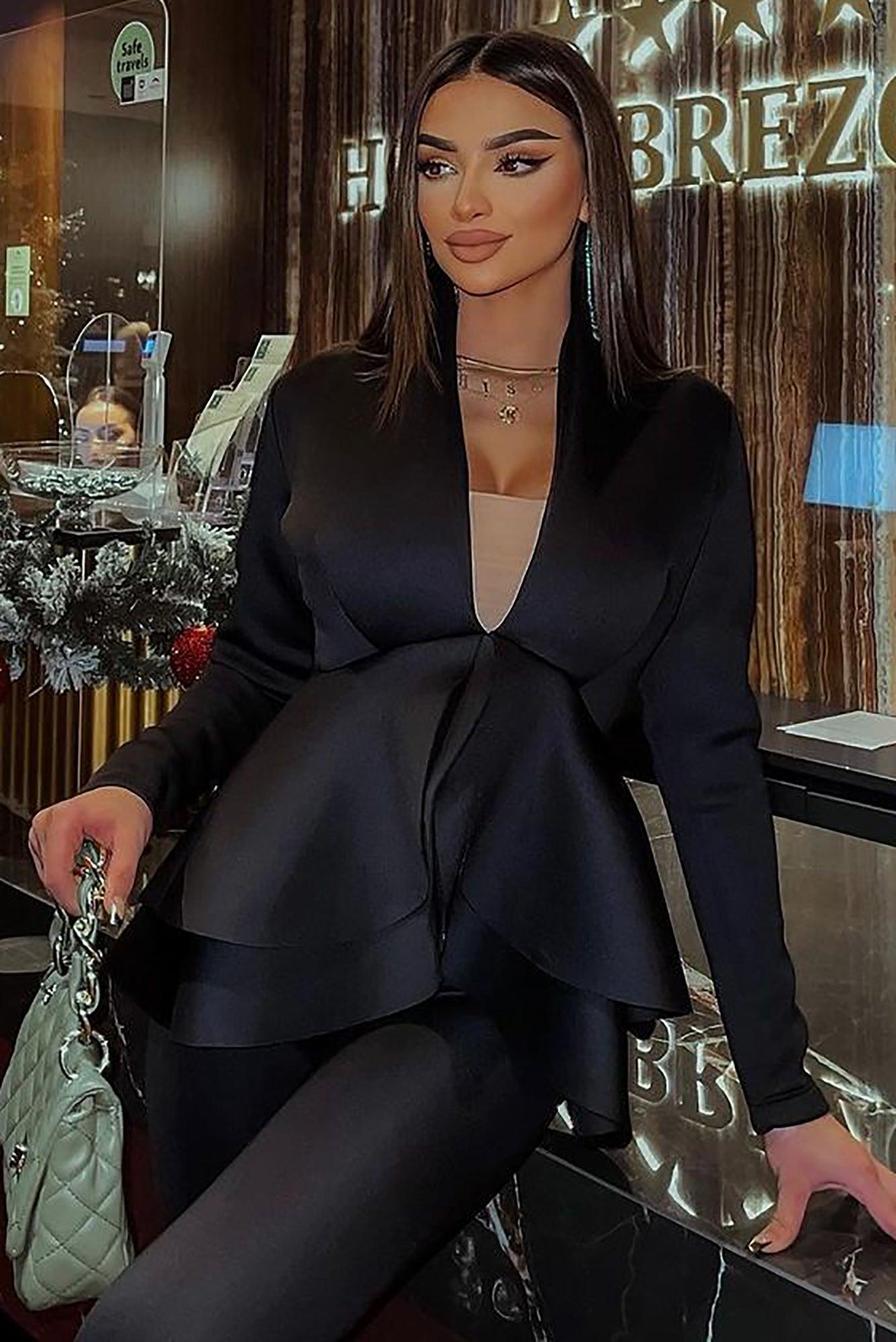 Penelope Scuba Set - Black Product Image