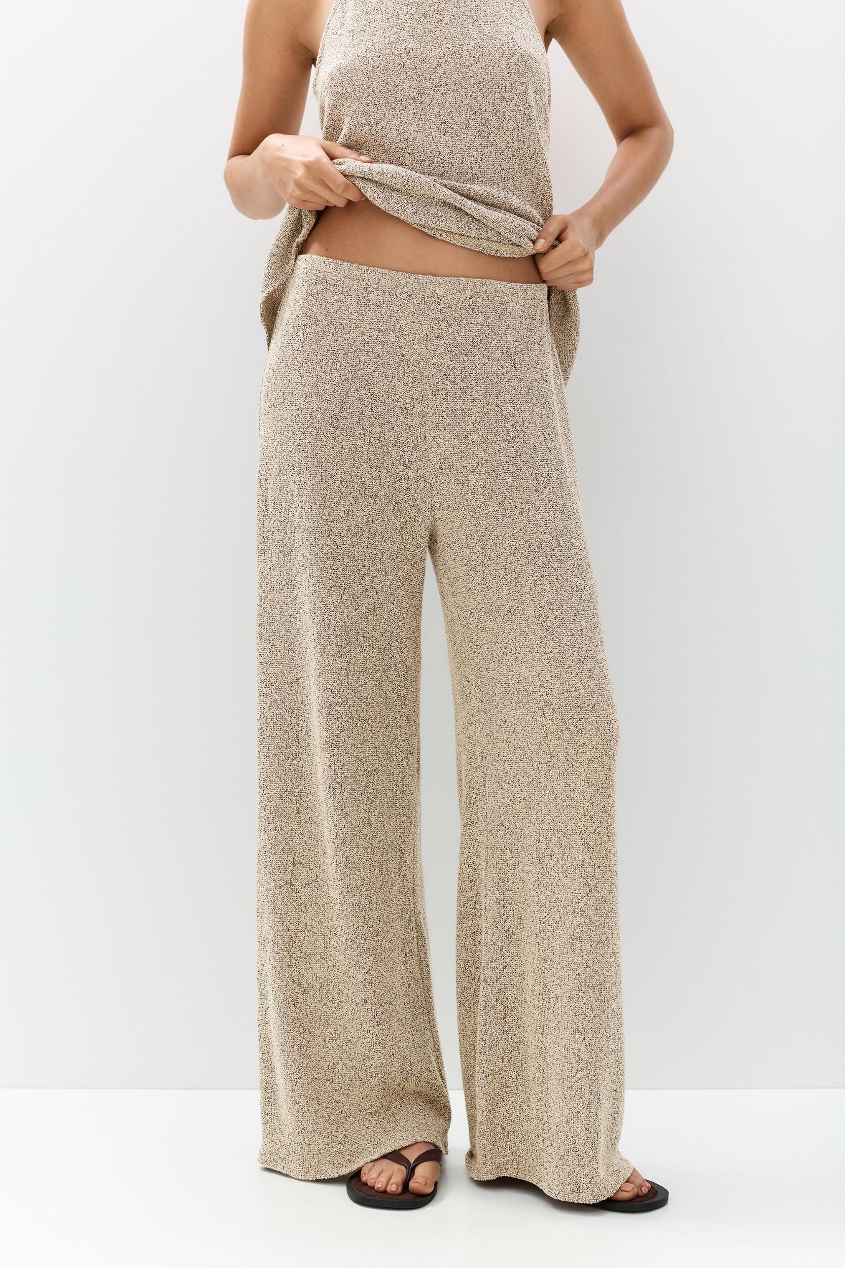 Straight fit knit pants Product Image