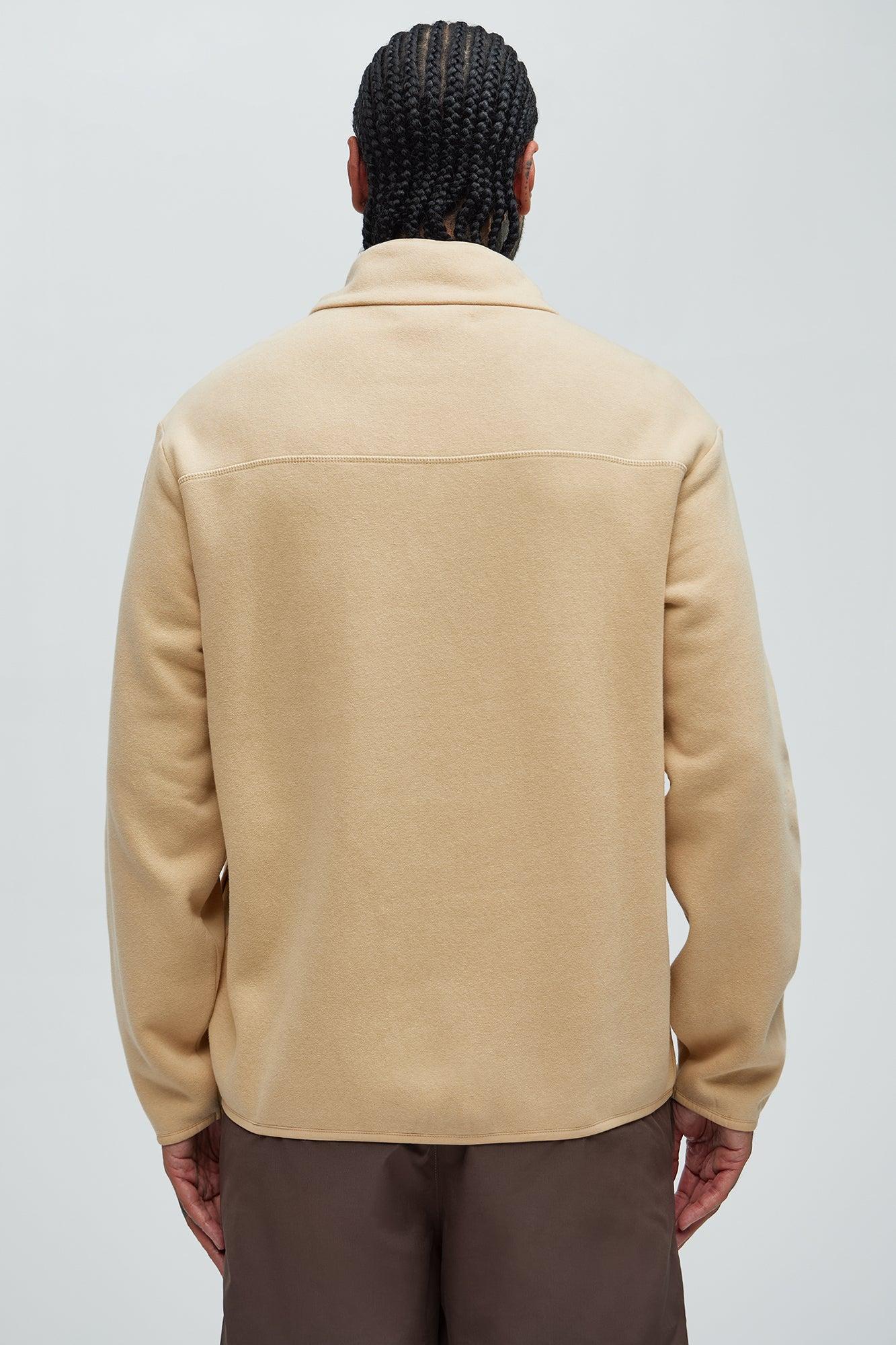 Mona Quarter Zip Sweateshirt - Cream Product Image