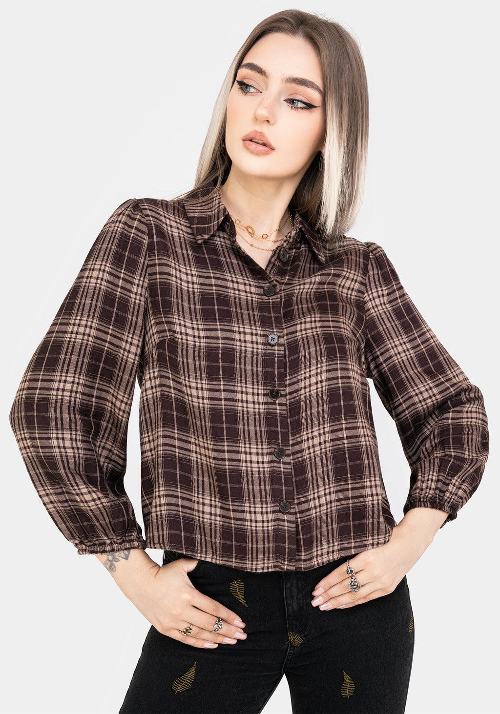 Adra Check Button Up Shirt Product Image