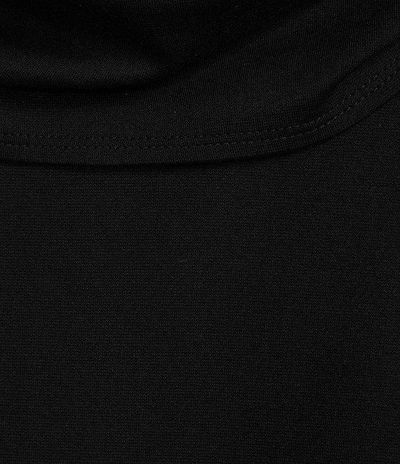 Bryn Walker Pita Modal Ponte Cowl Neck Long Sleeve Asymmetrical Front Peak Tunic Product Image