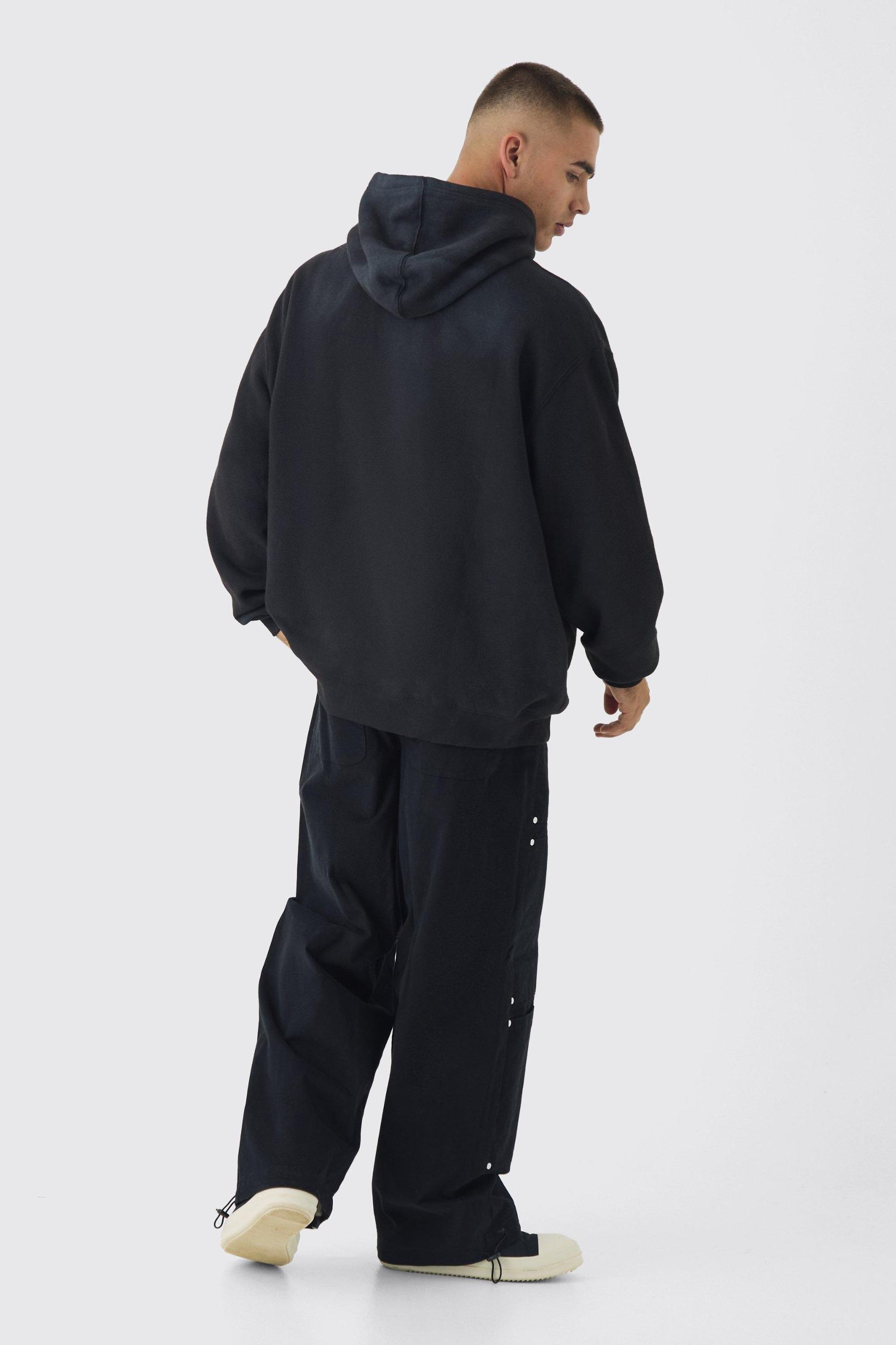 Twill Elasticated Waist Baggy Carpenter Pants | boohooMAN USA Product Image