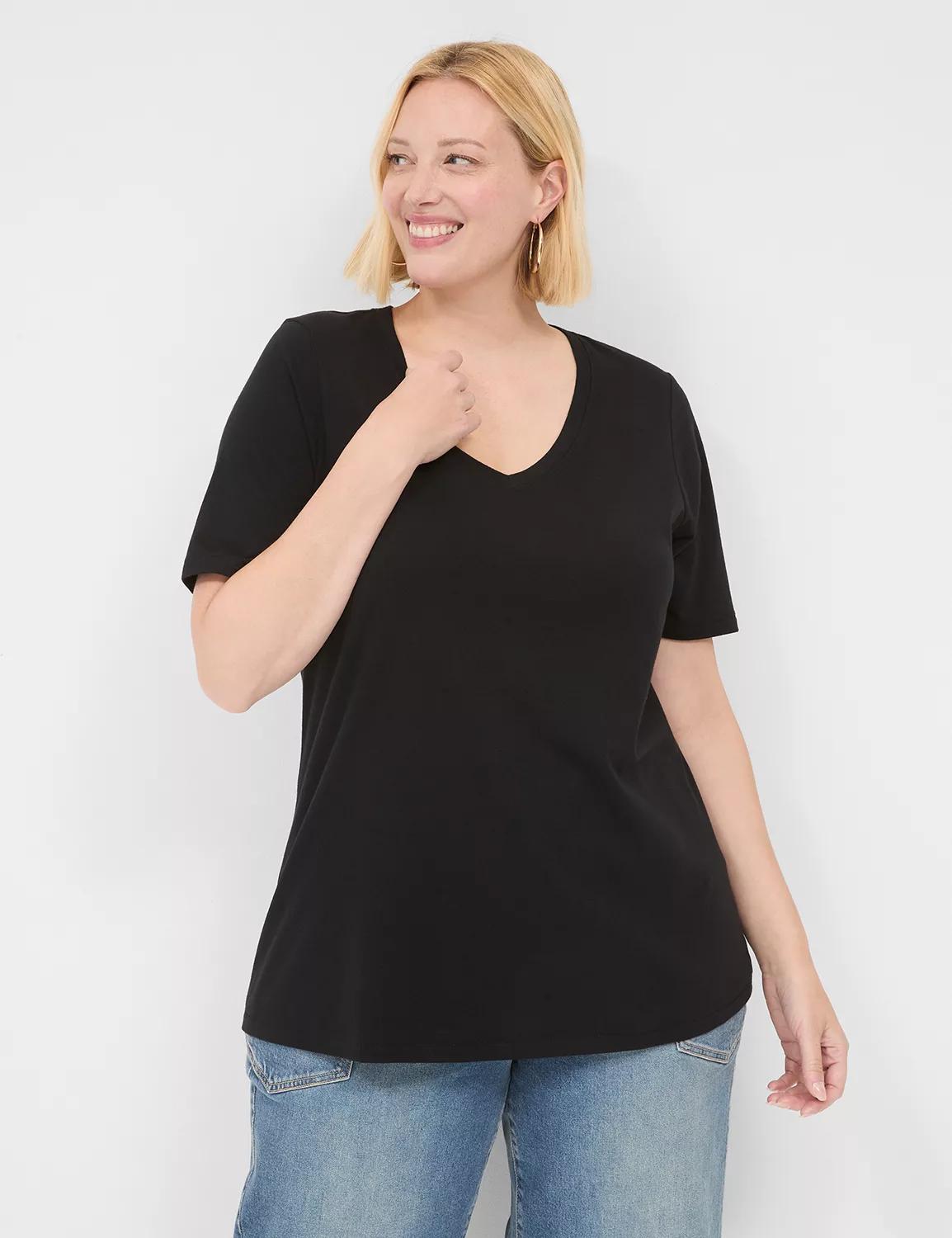 Perfect Sleeve V-Neck Tee Product Image