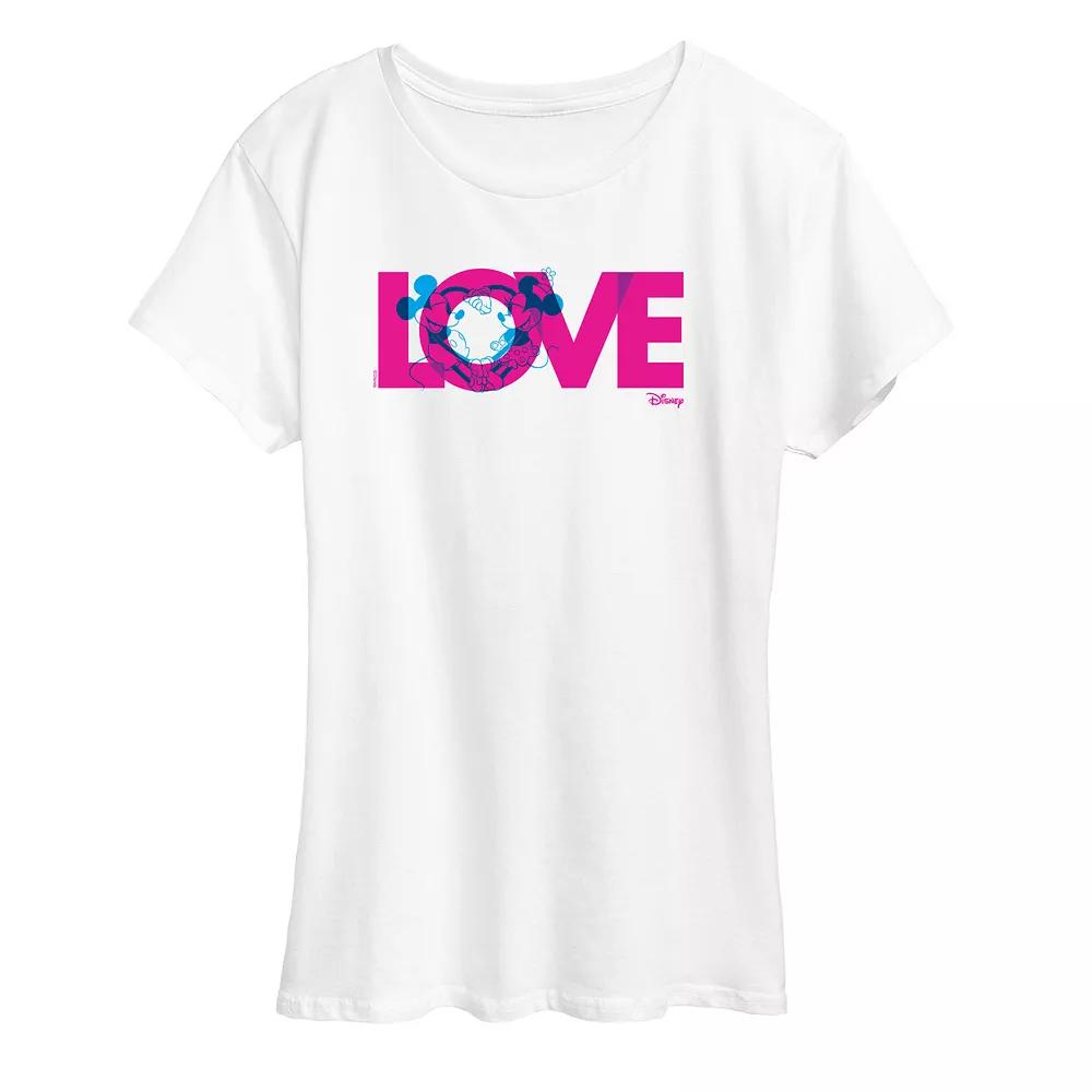Disney's Mickey & Minnie Mouse Women's Love M And M Graphic Tee,  Product Image