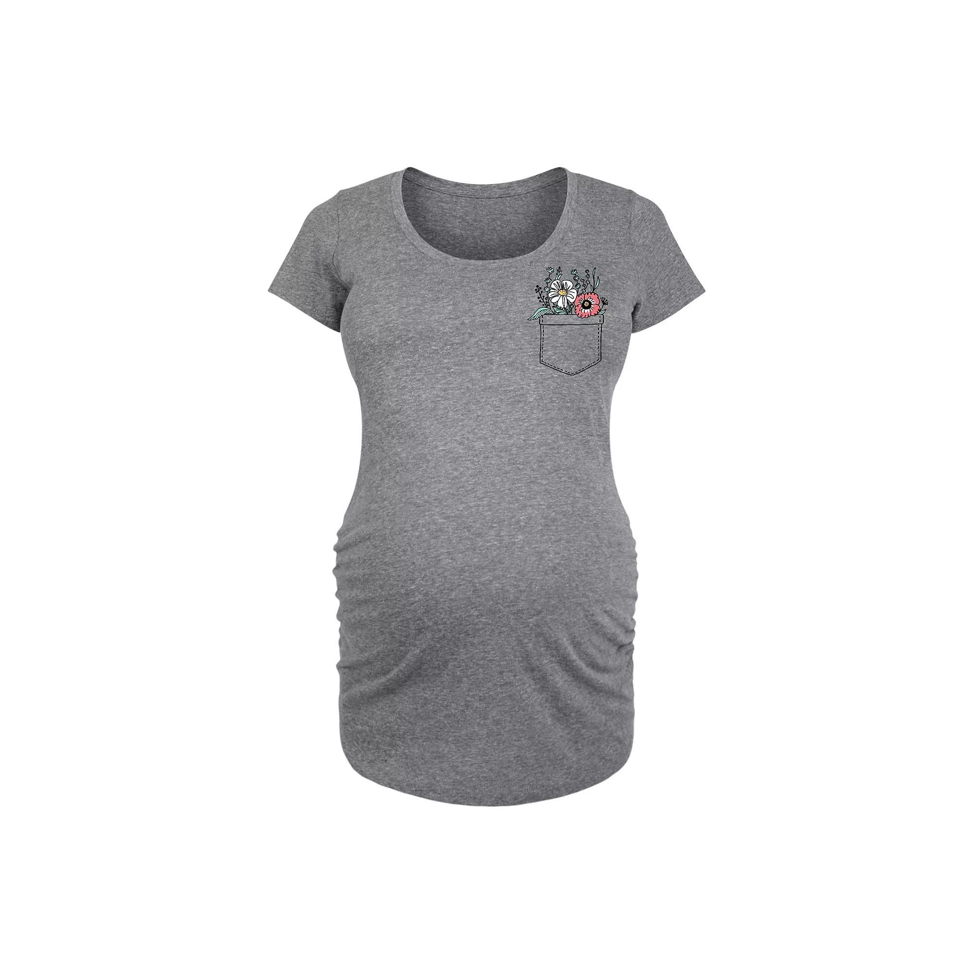 Maternity Floral Graphic Tee, Women's,  Product Image