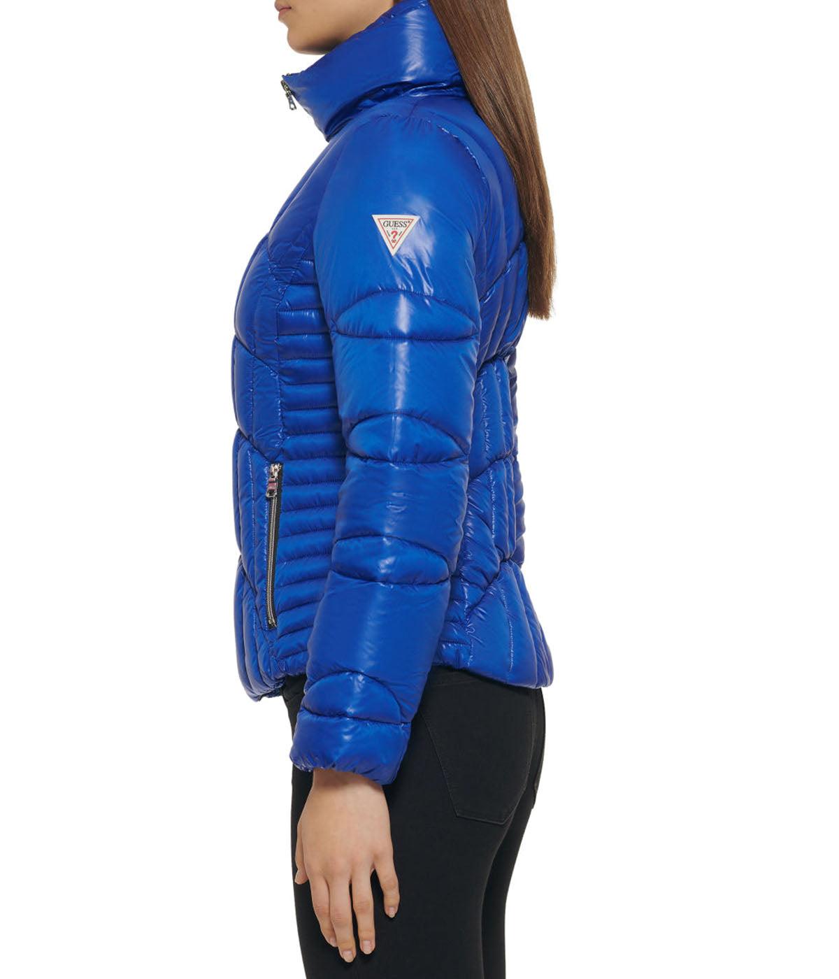 Quilted Puffer Jacket Indigo Product Image