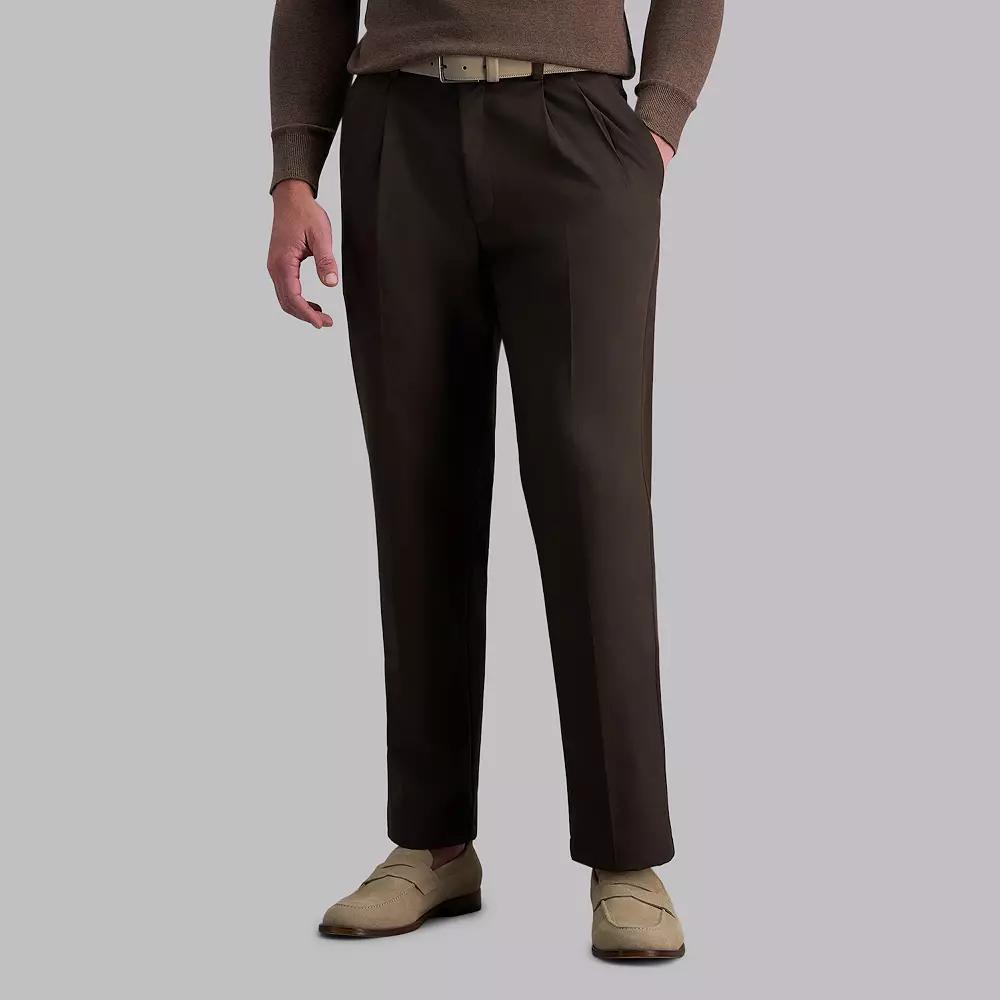 Men's Haggar® Cool Right® Performance Flex Classic-Fit Pleated Pants,  Product Image