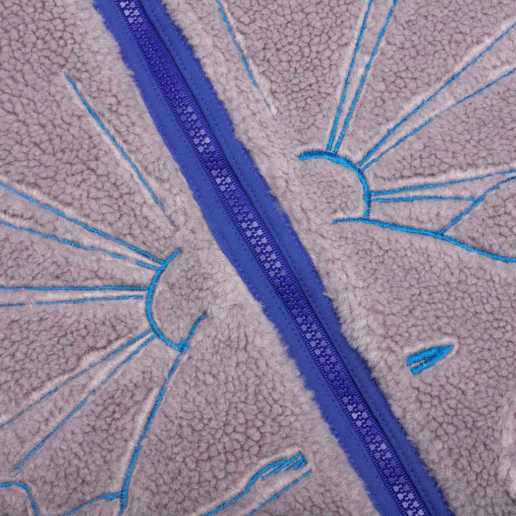 Fuzzy Vest - Brown/Blue Male Product Image