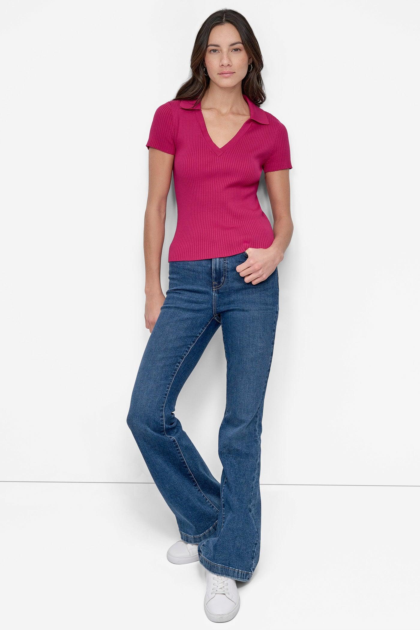 RIBBED POLO SWEATER Product Image