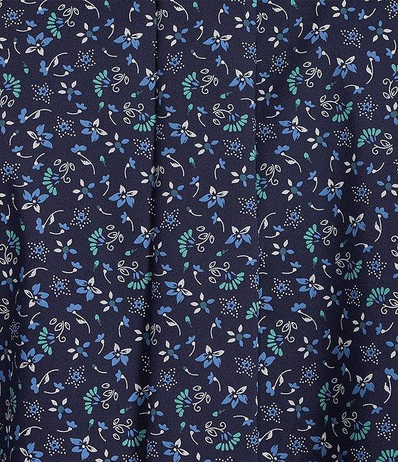 Roundtree & Yorke TravelSmart Easy Care Short Sleeve Floral Print Sport Shirt Product Image