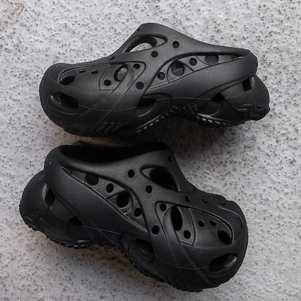 Crocs Womens Crocs Caged Clog - Womens Shoes Black/Black/Black Product Image