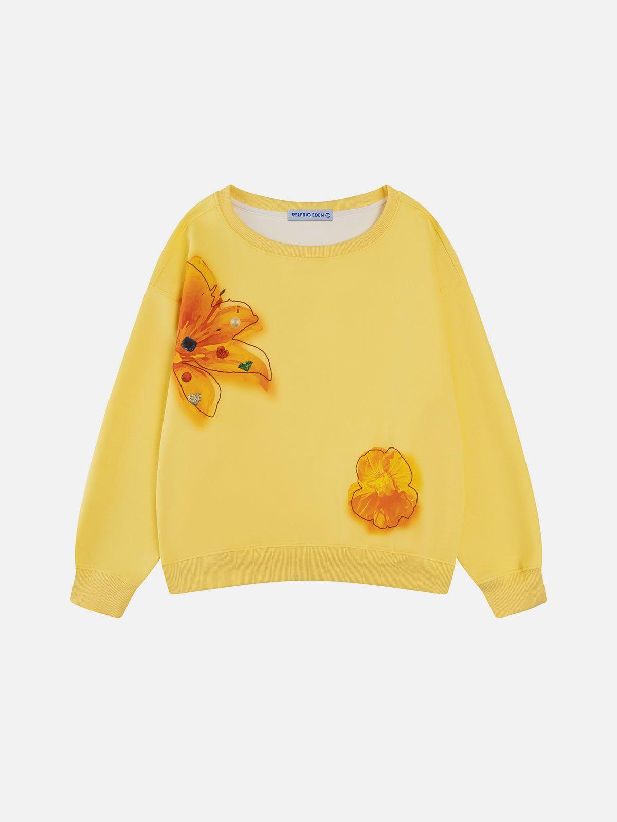Aelfric Eden Flower Print Sweatshirt Female Product Image