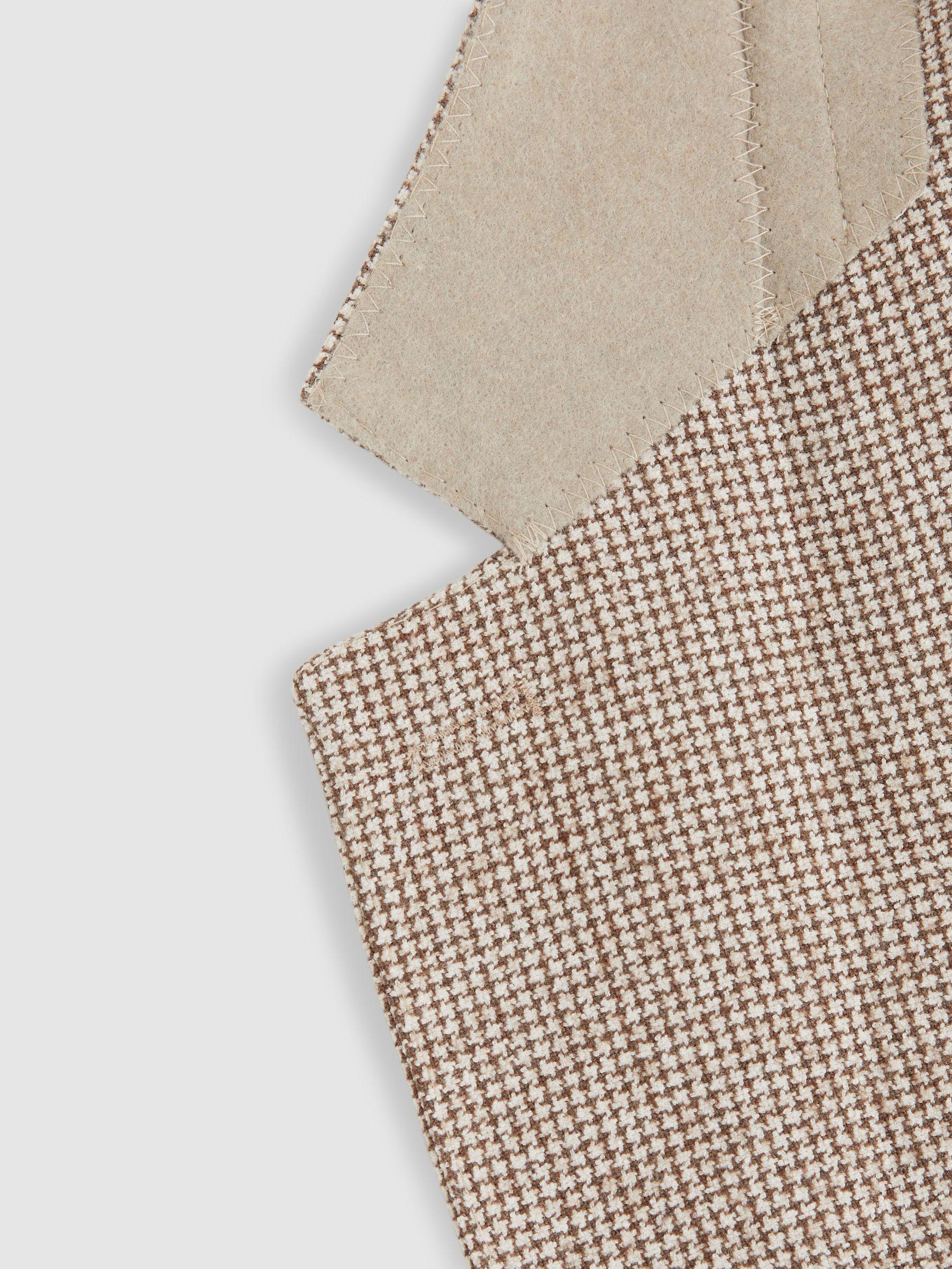 Cotton Slim-Fit Suit Trousers With Stretch in Stone Product Image