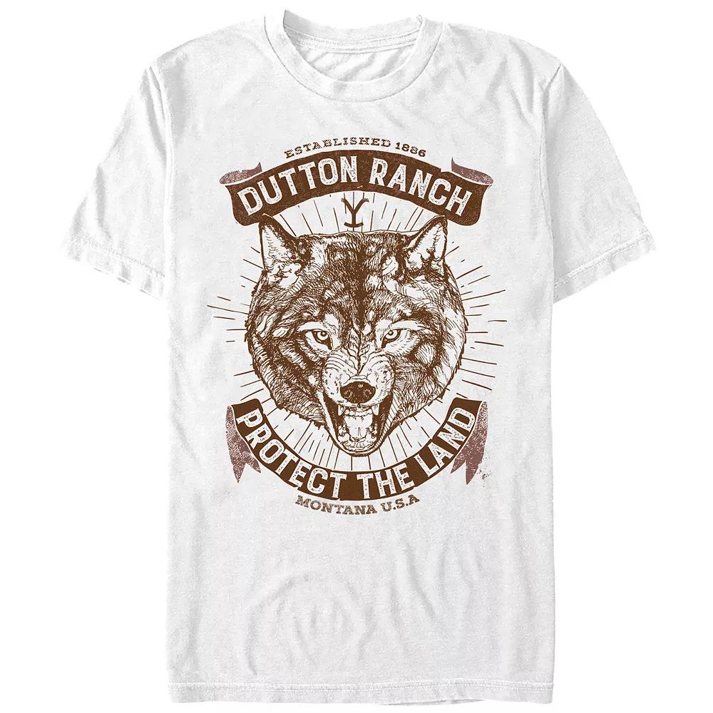 Men's Yellowstone Dutton Ranch Wolf Protector Graphic Tee,  Product Image