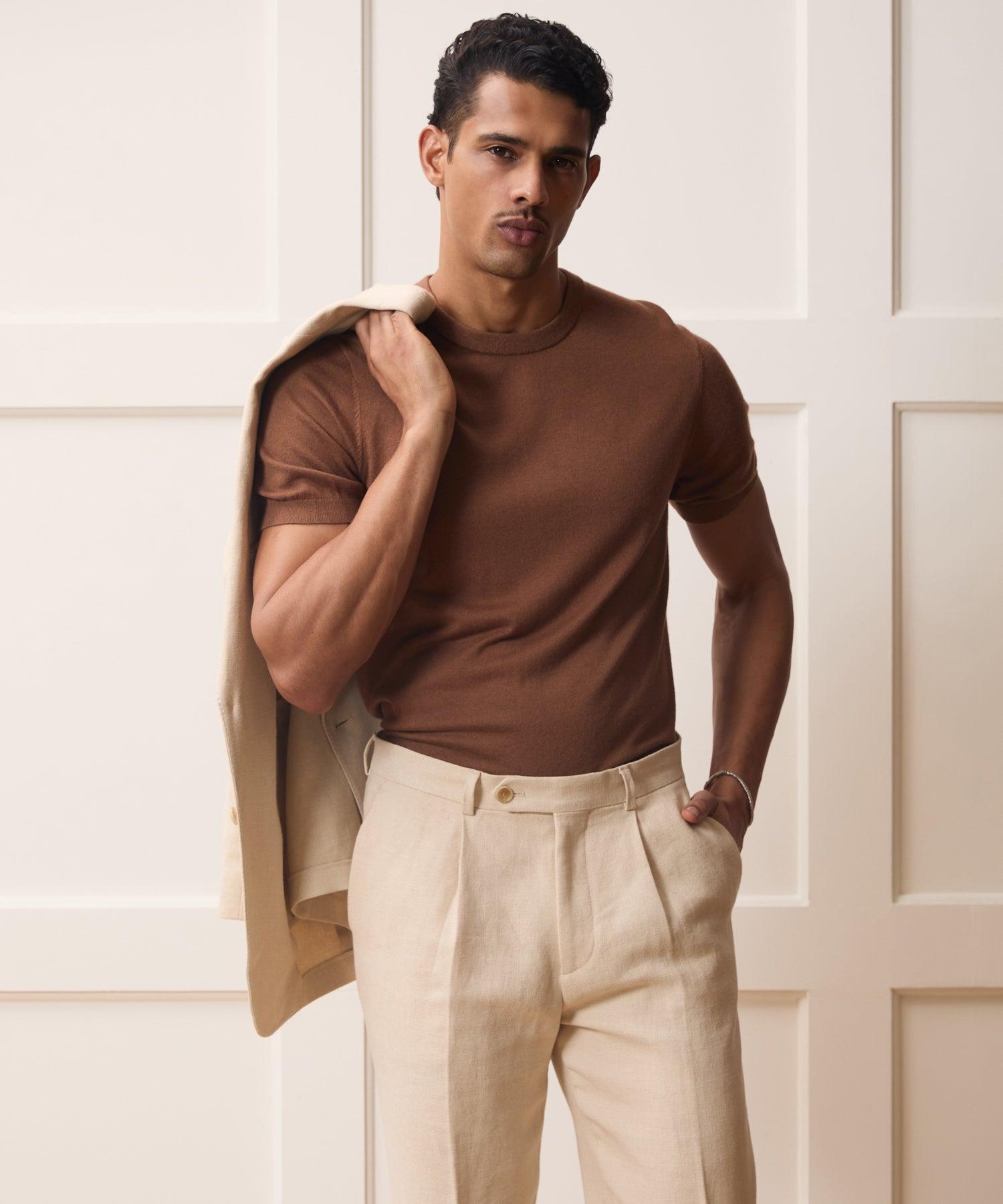 Silk-Cashmere Sweater Tee Product Image