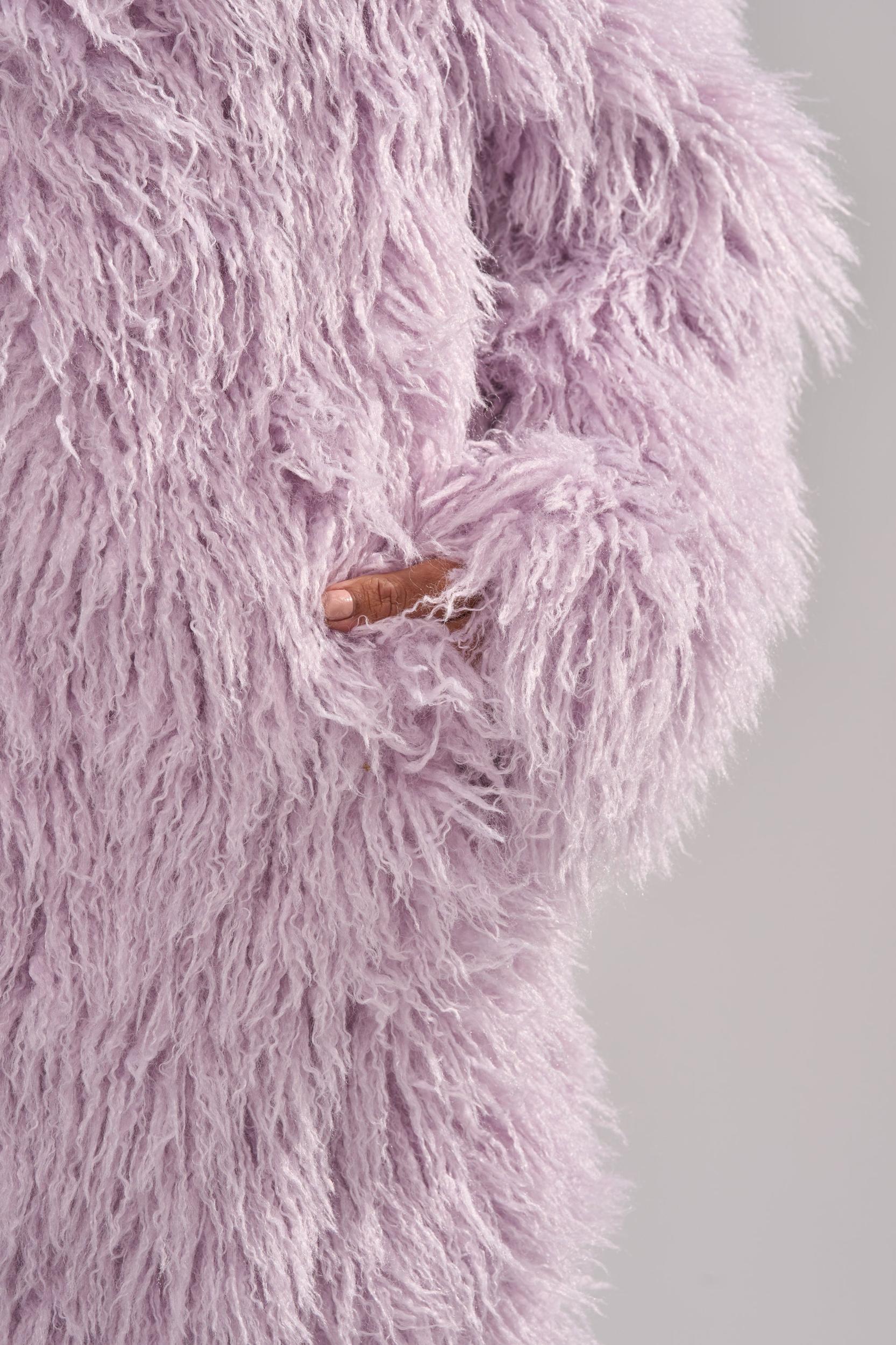 VIOLET SKIES FAUX FUR COAT Product Image