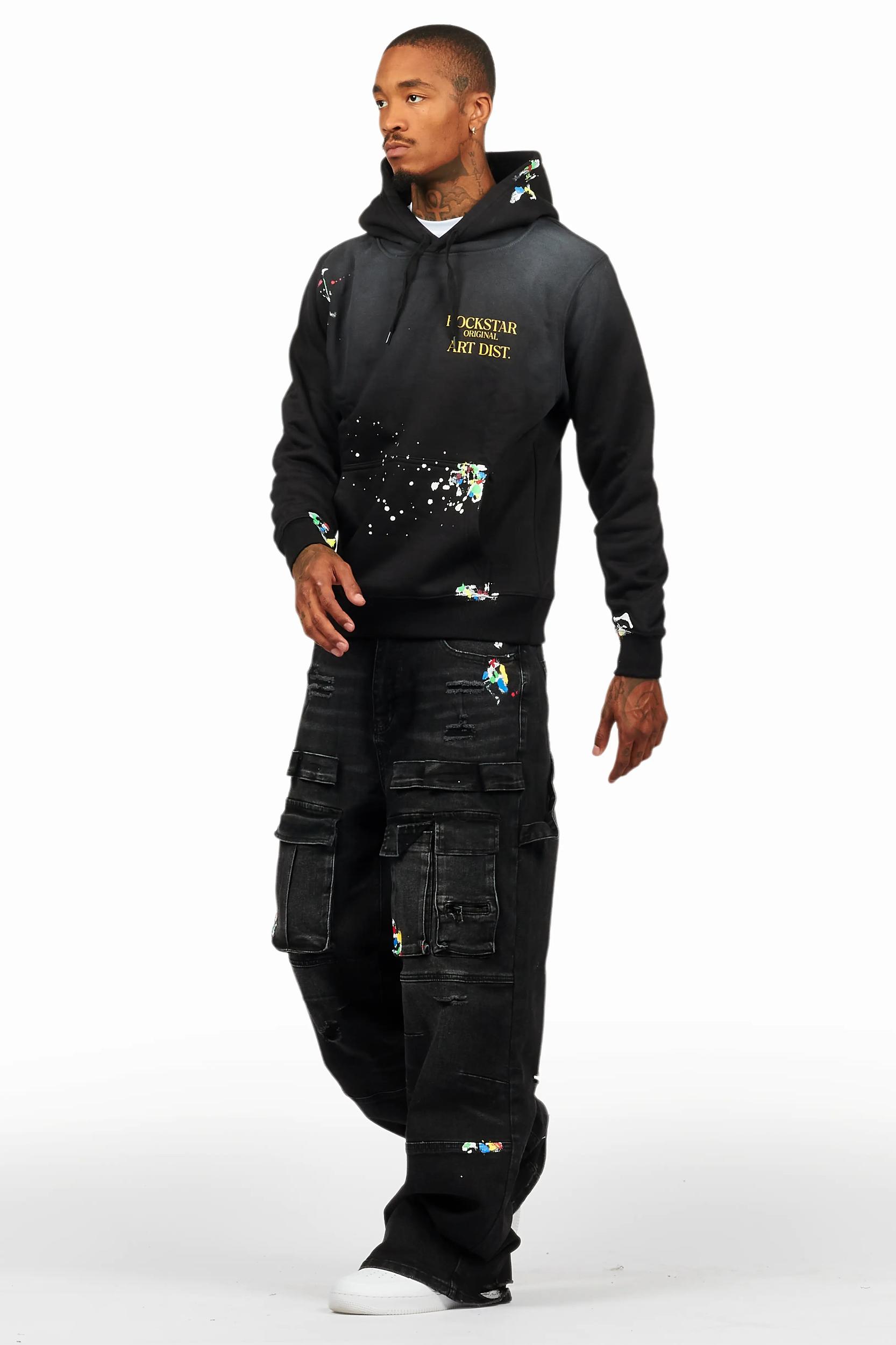 Art Dist Black Hoodie/Baggy Fit Jean Bundle Male Product Image