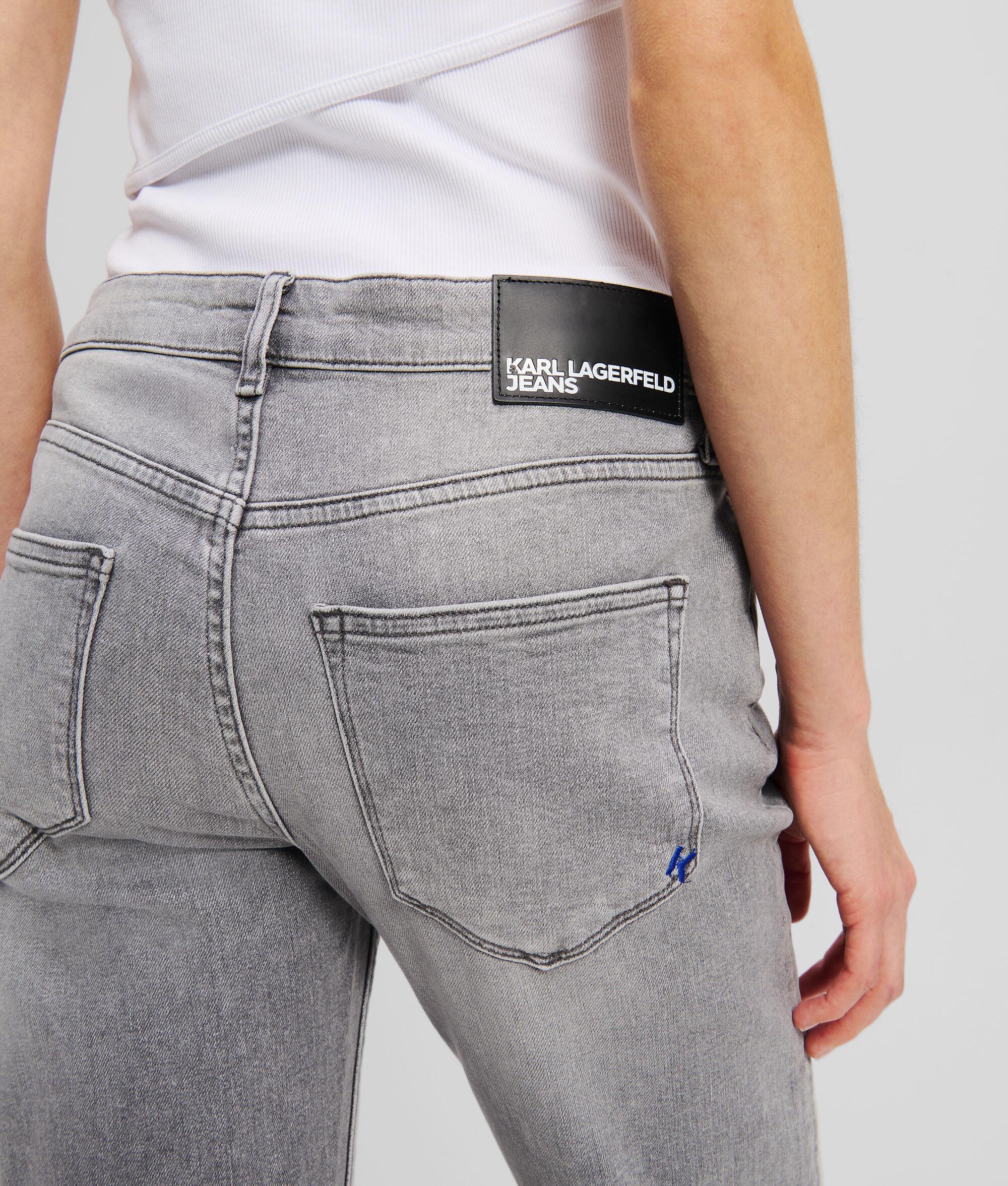 MID-RISE SPLIT-HEM SLIM JEANS Product Image