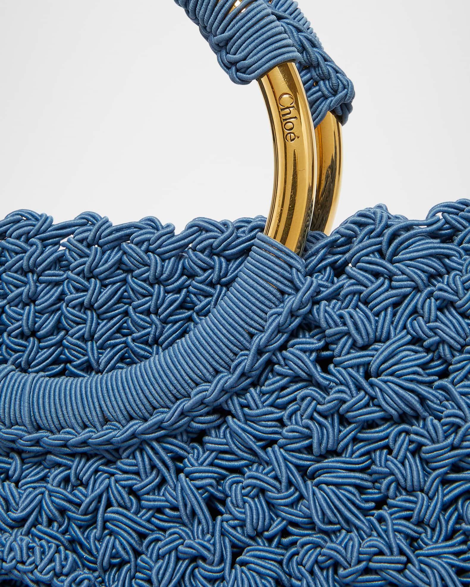 Passementerie Crochet Top-Handle Bag in Fabric  Product Image