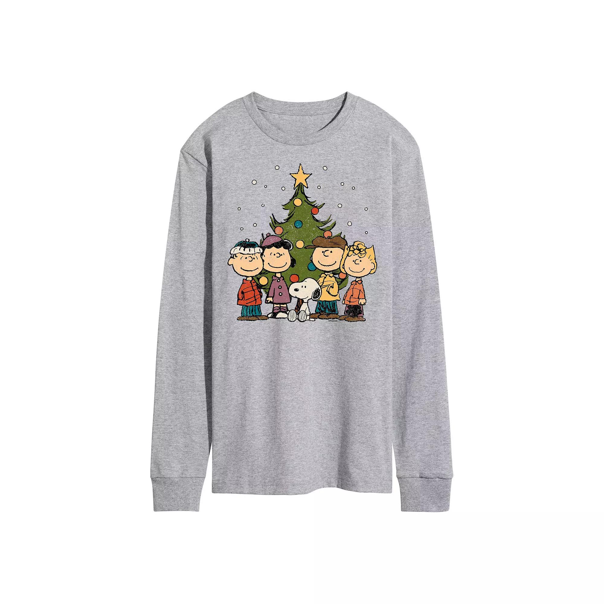 Men's Peanuts Christmas Long Sleeve Tee,  Product Image