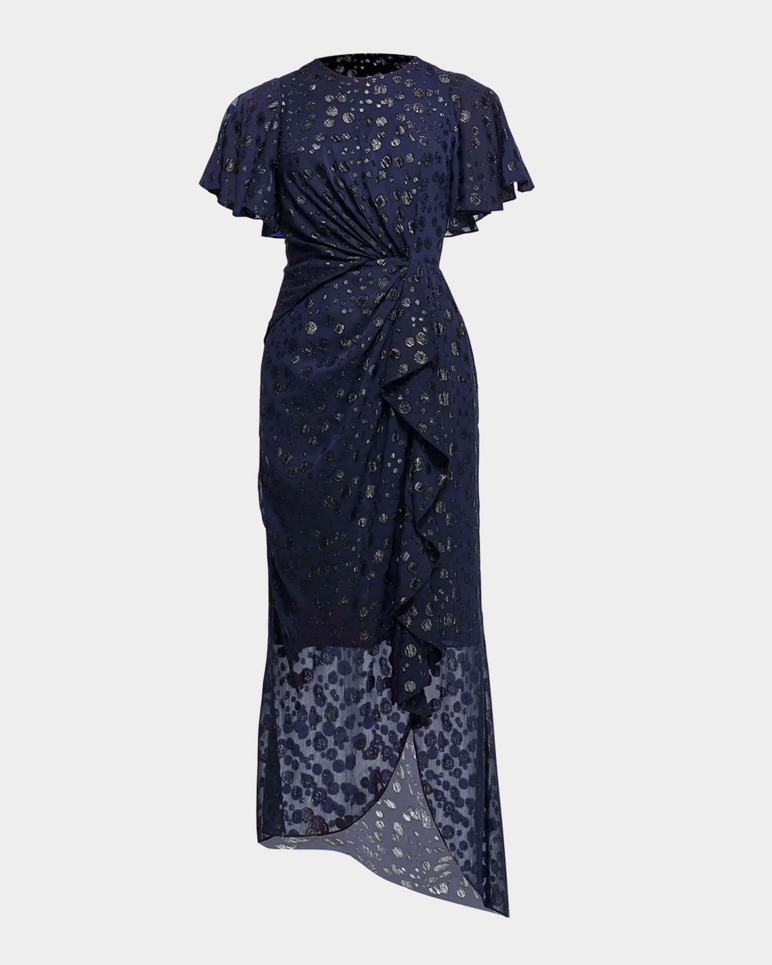 Gentry Twist-Front Fil Coupe Maxi Dress Product Image
