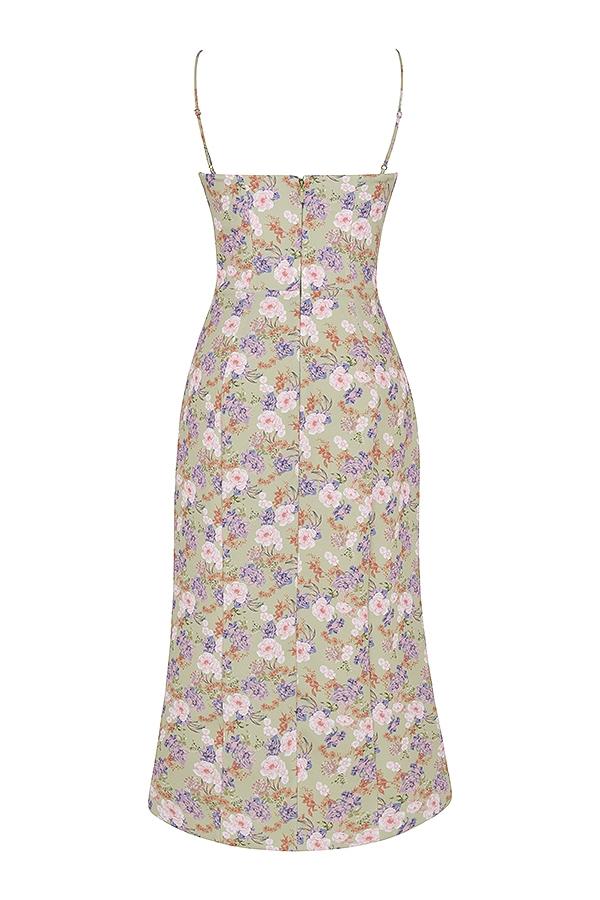 Charlotte  peony print  midi sundress Product Image