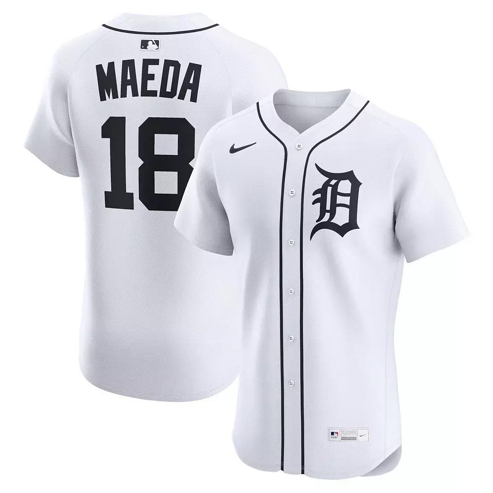 Men's Nike Kenta Maeda White Detroit Tigers Home Elite Jersey, Size: 44 Product Image