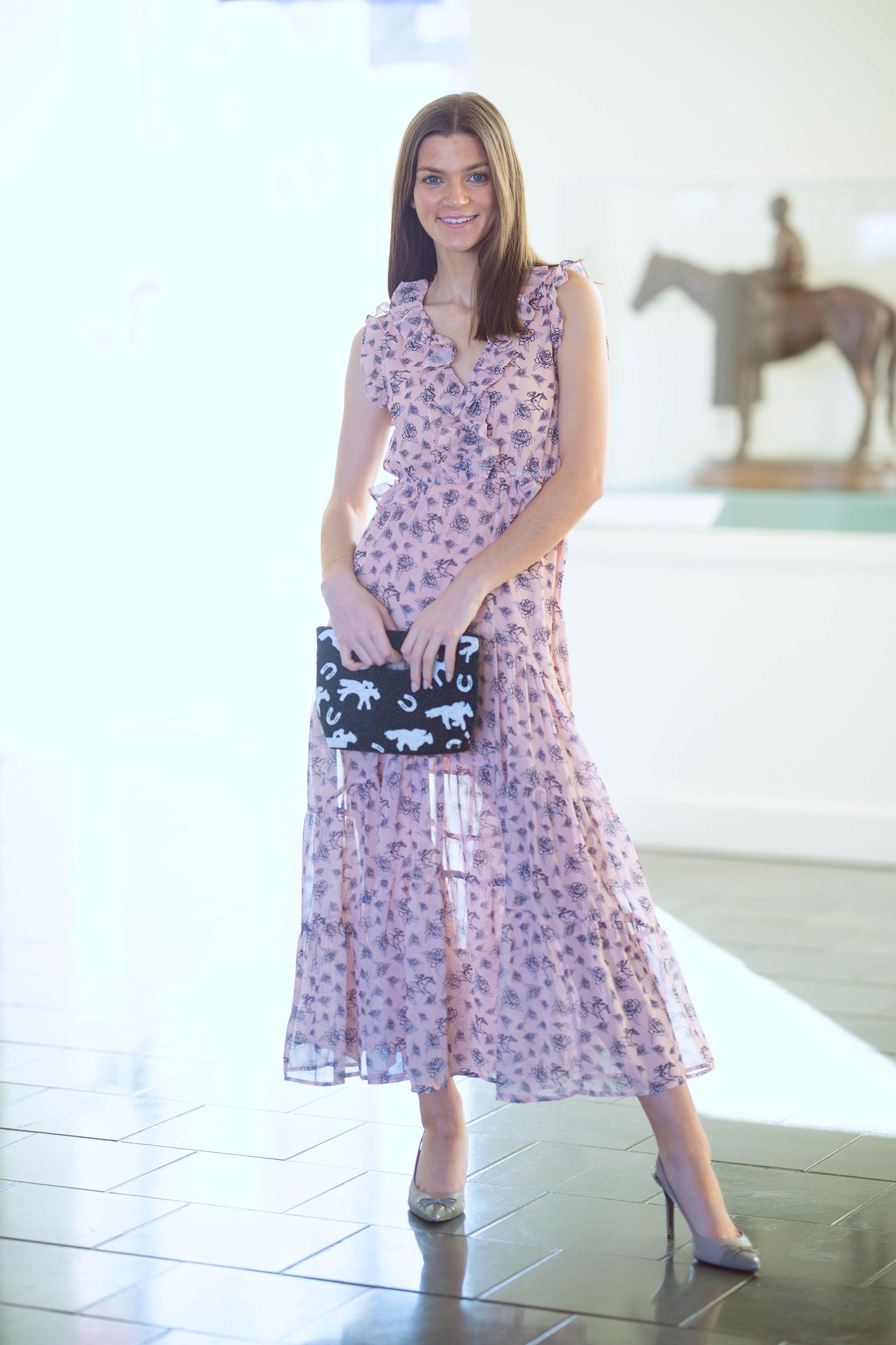 Beaded Horseshoe Handbag Product Image