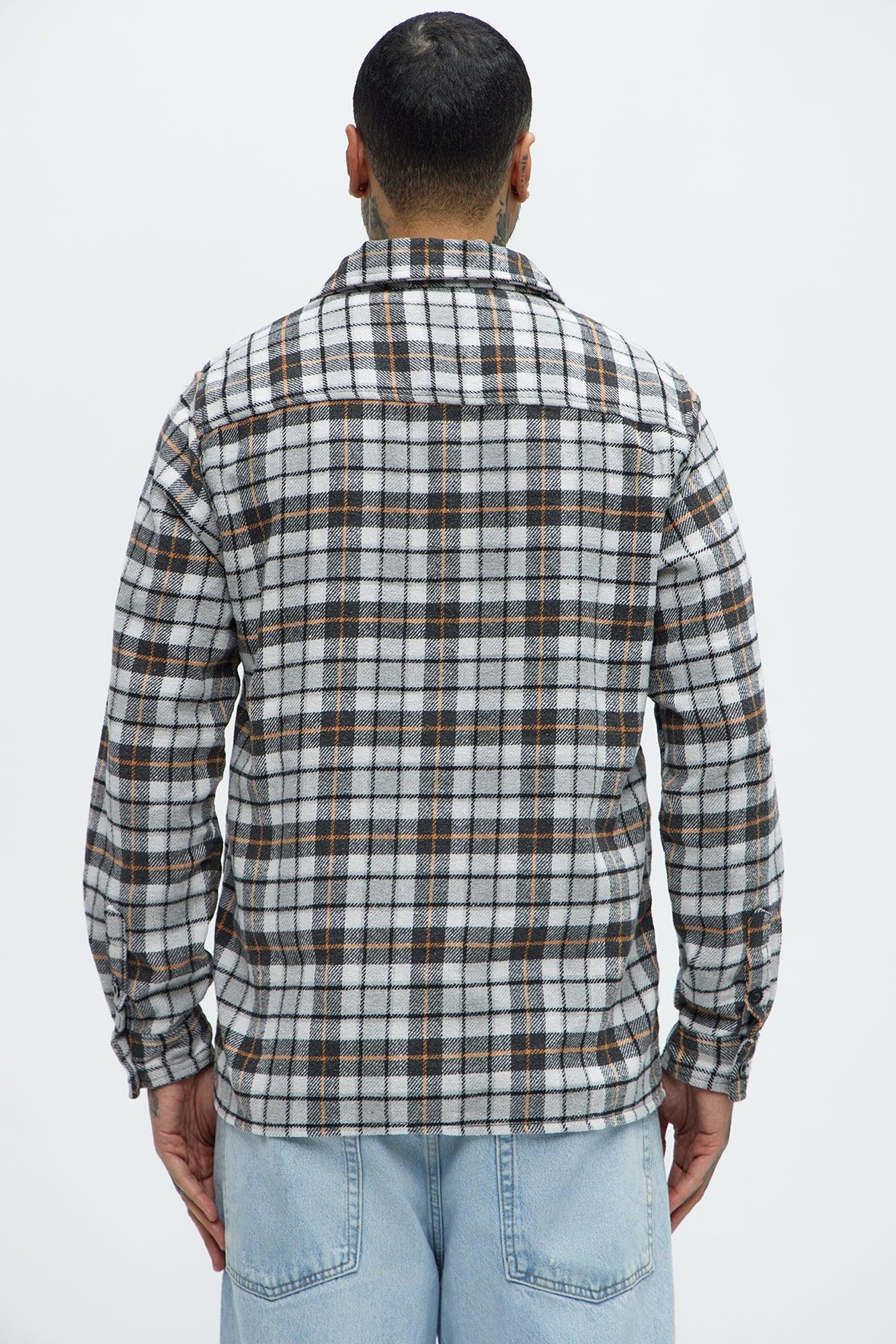 Gas Plaid Classic Flannel - Grey/combo Product Image