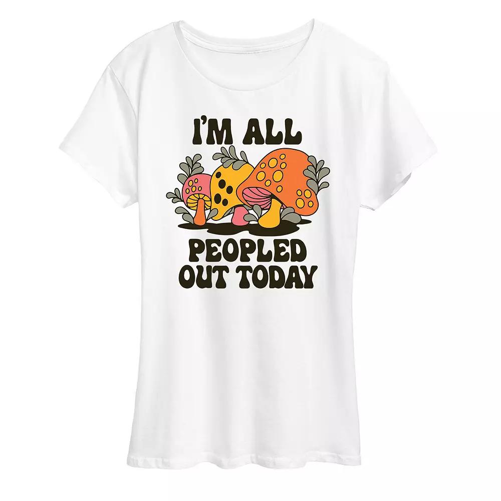 Women's I'm All Peopled Out Today Graphic Tee, Girl's,  Product Image