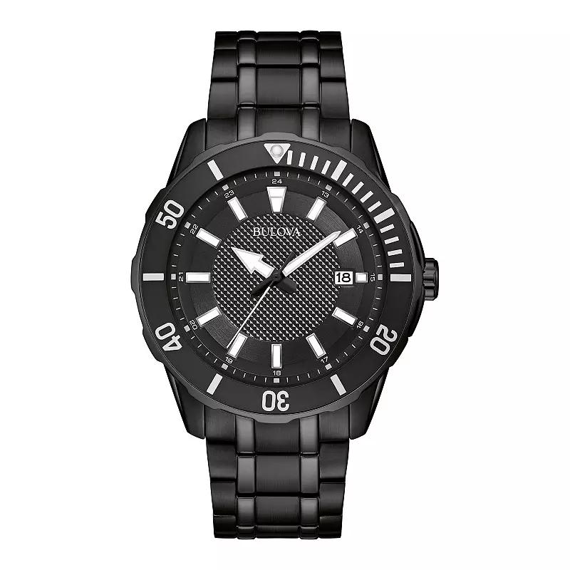 Bulova Men's Black Stainless Steel Watch - 98B361,  Product Image