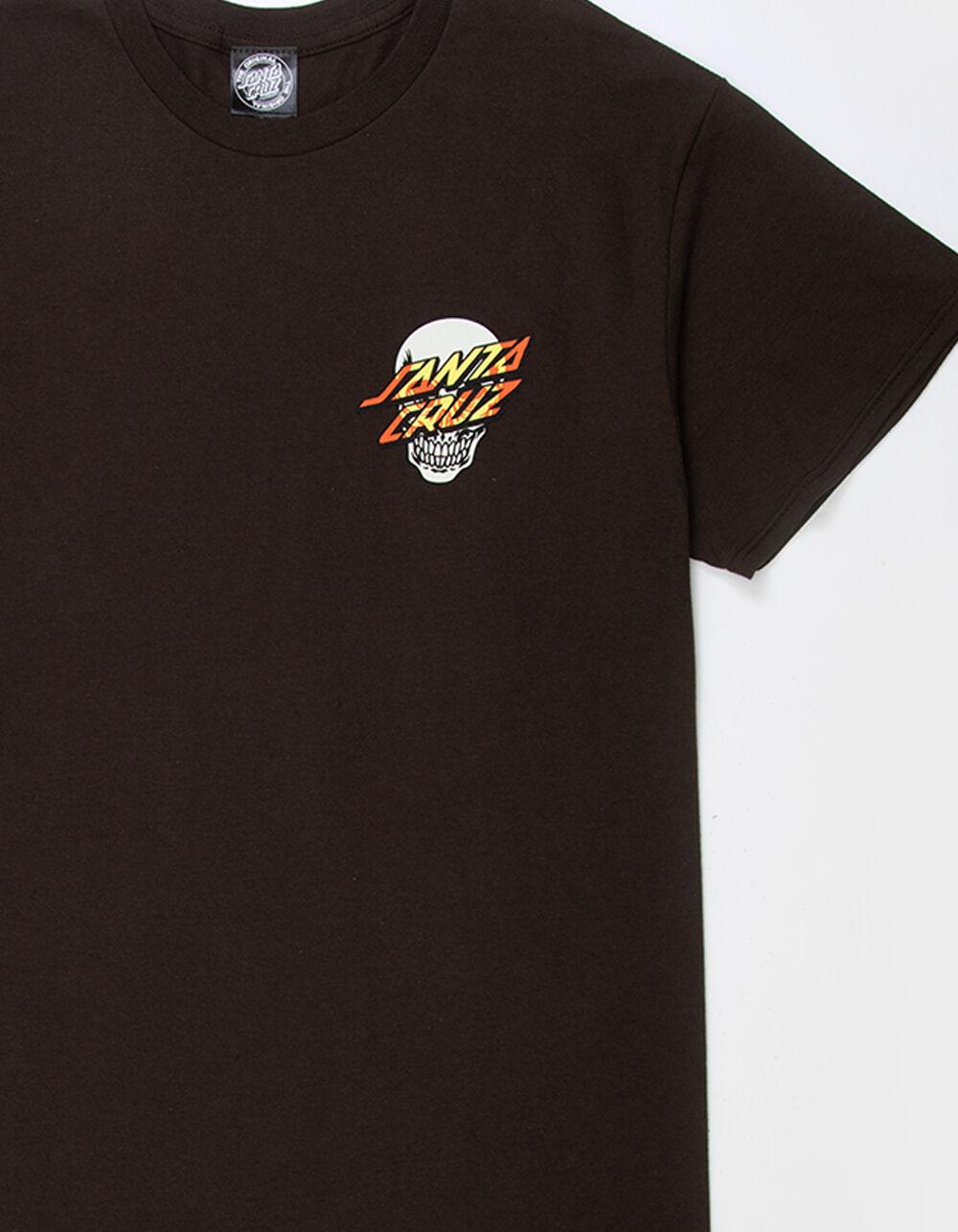 SANTA CRUZ Dressen Rose Three Mens Tee - BROWN Product Image