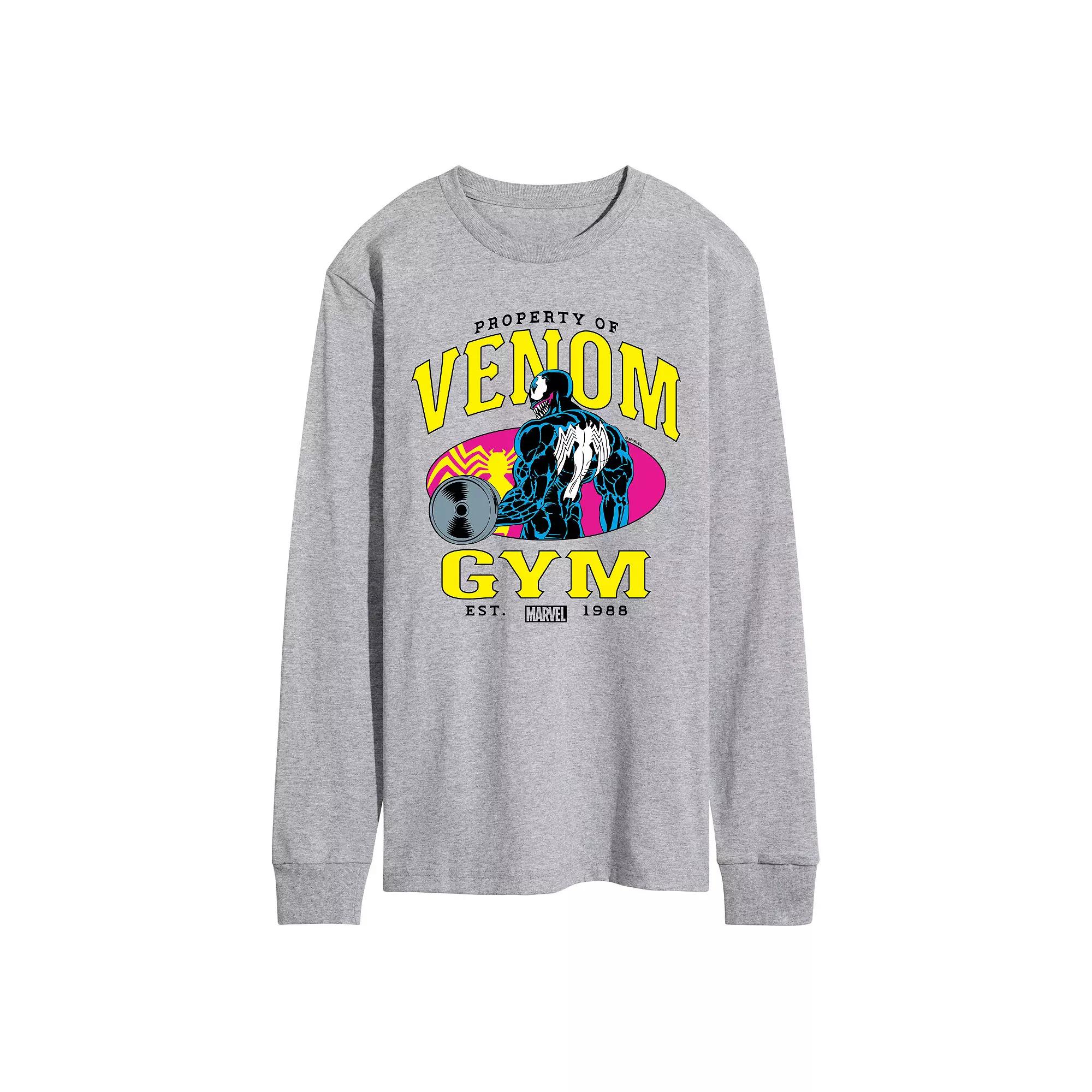 Men's Marvel Venom Property Of Venom Gym Est. 1988 Long Sleeve Graphic Tee,  Product Image