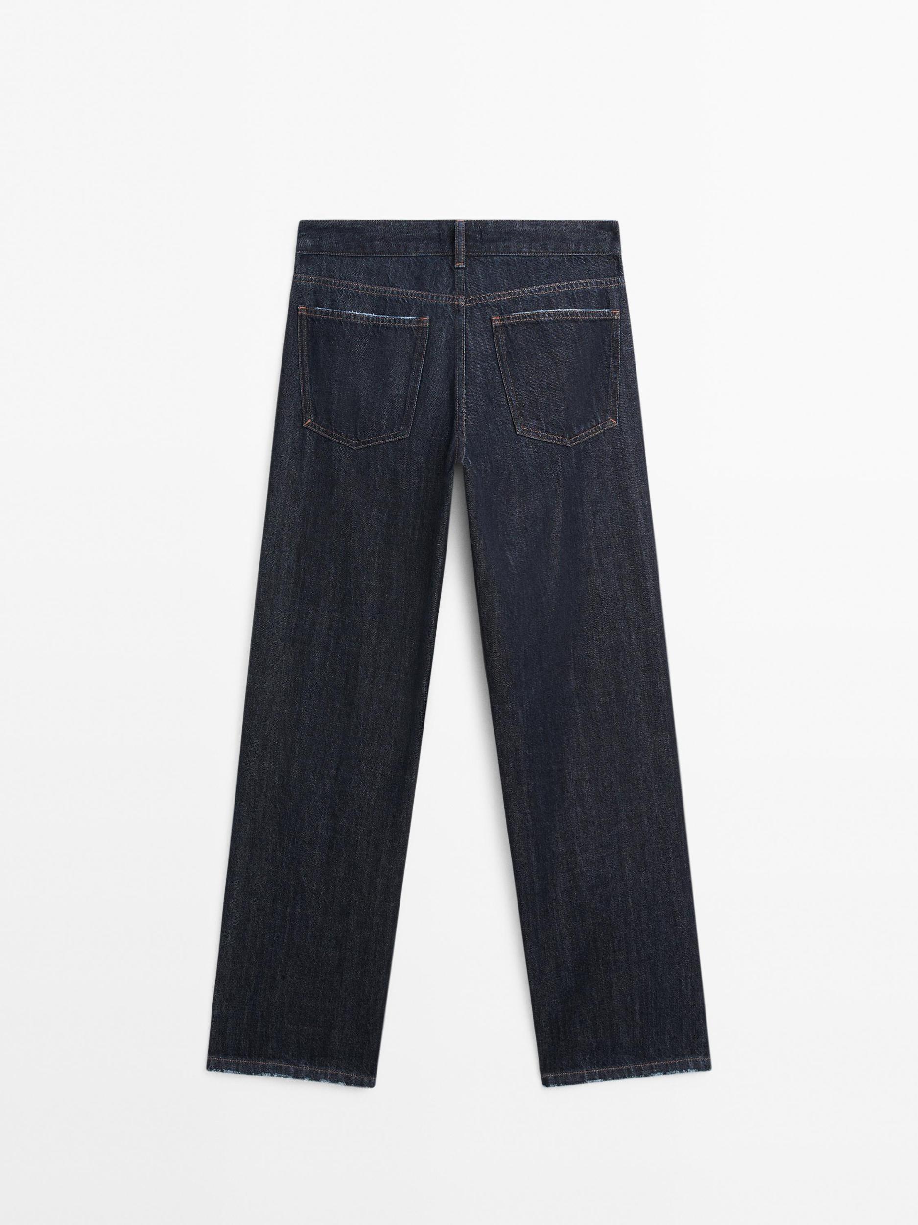 Mid-rise straight-leg jeans Product Image