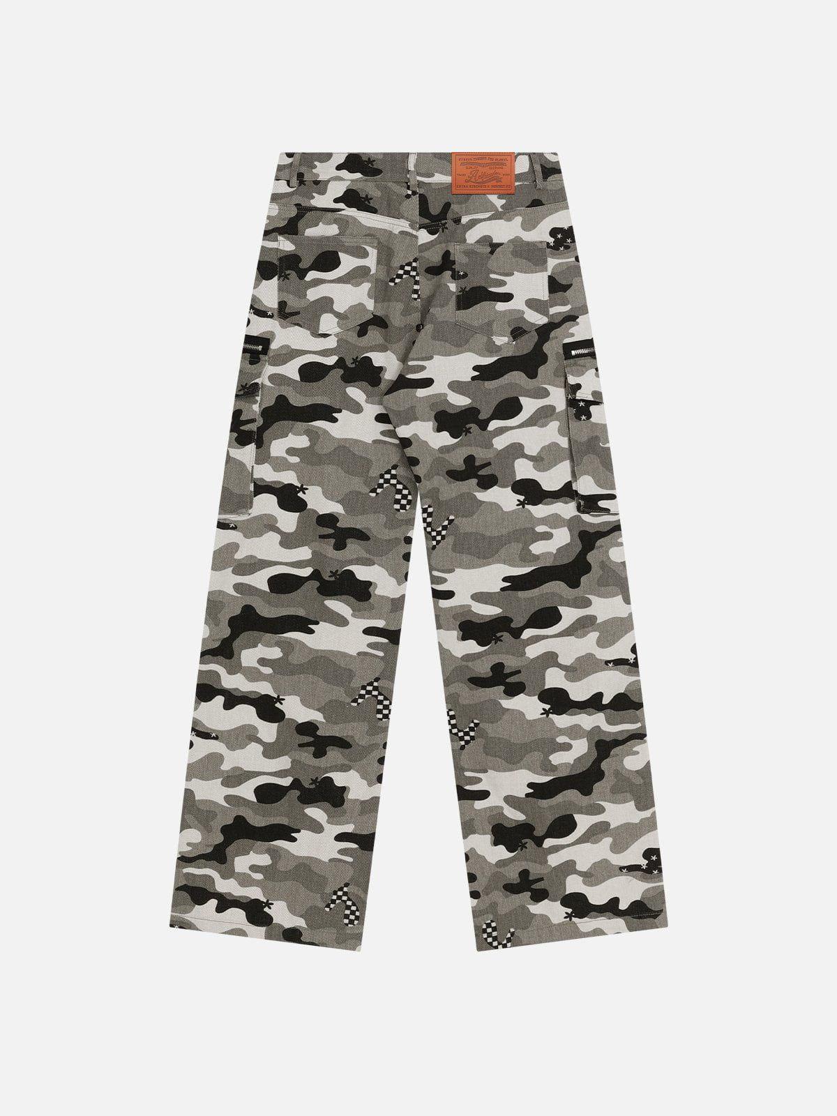 Aelfric Eden Camouflage Multi Pocket Jeans Product Image