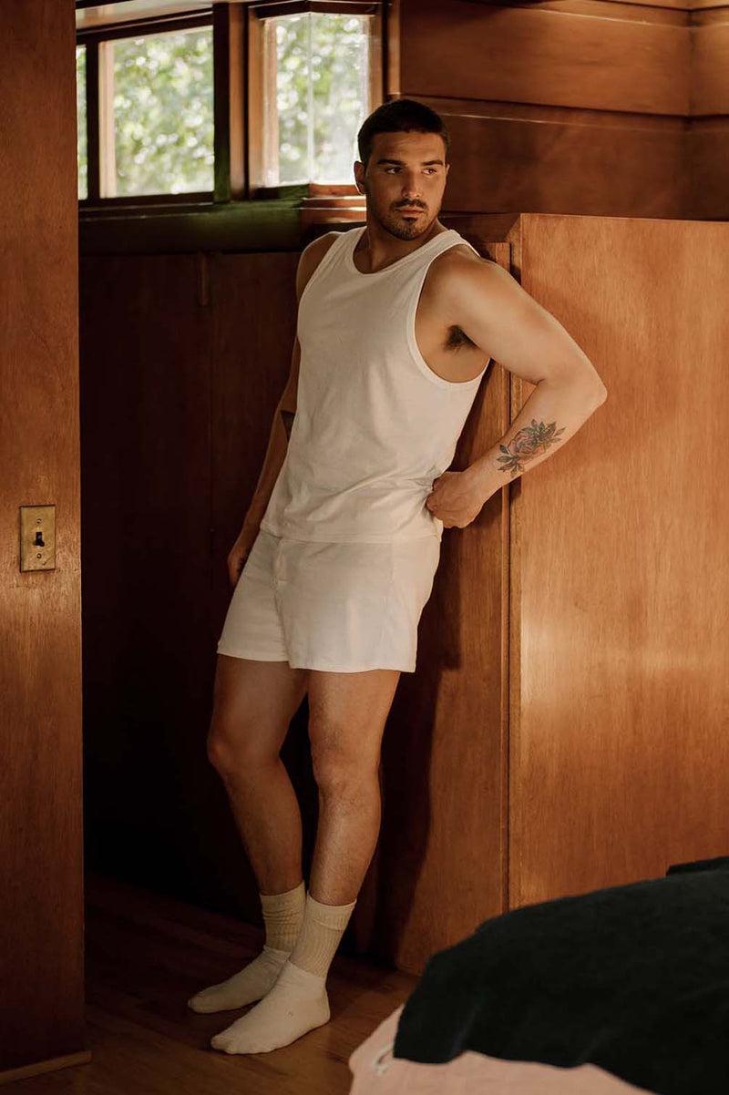 Women's Organic Cotton Boxers in Natural Product Image